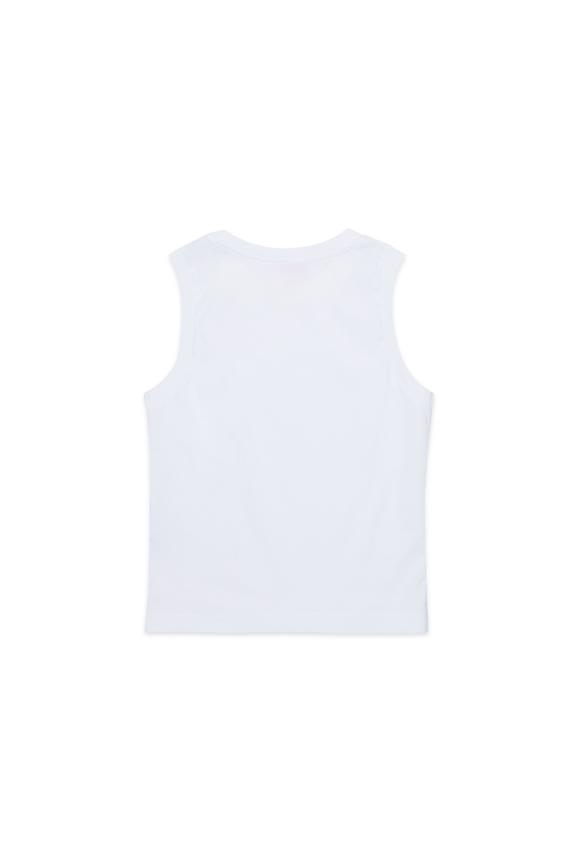 Diesel - MTDENP, Man's Tank top with neon palm logo in White - 2