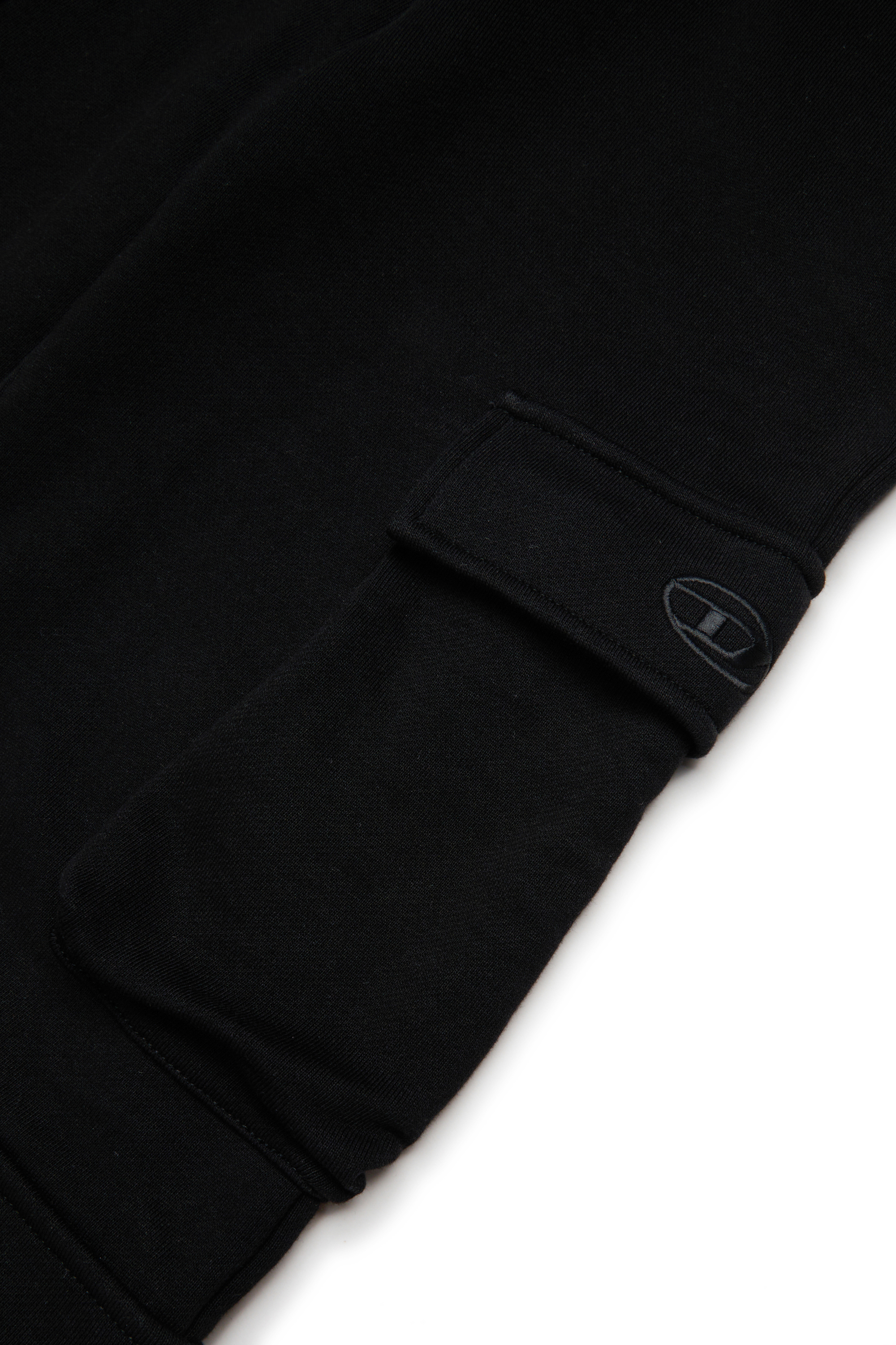 Diesel - PASDIR, Pantalones de algodón con bolsillos cargo. Mujer in Negro - 4