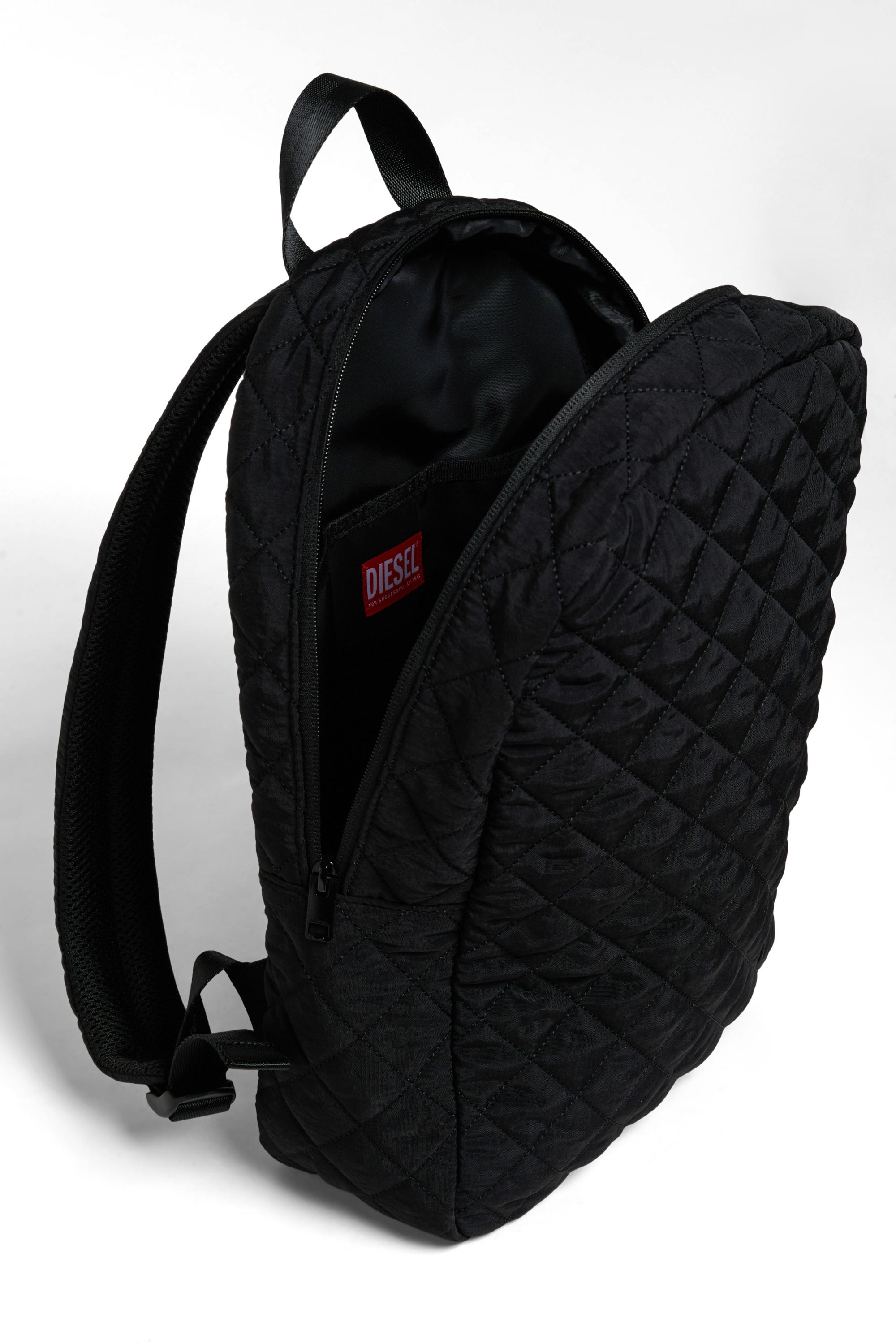 Diesel - WMENT, WMENT - Mochila de nailon acolchado Unisex in Negro - 4