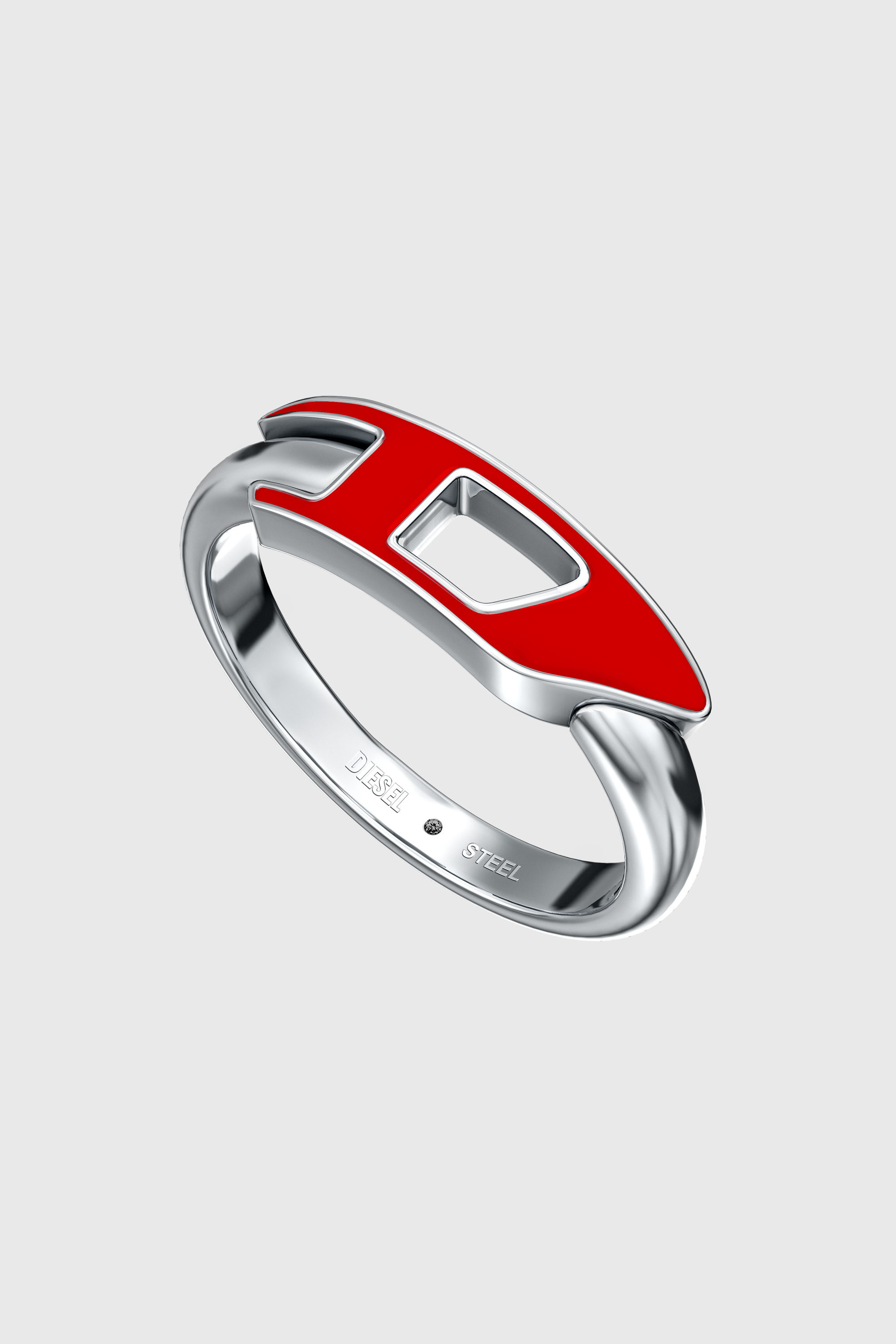 Diesel - DX1688040 JEWELLERY, Anillo de banda de acero inoxidable Unisex in Plateado - 2