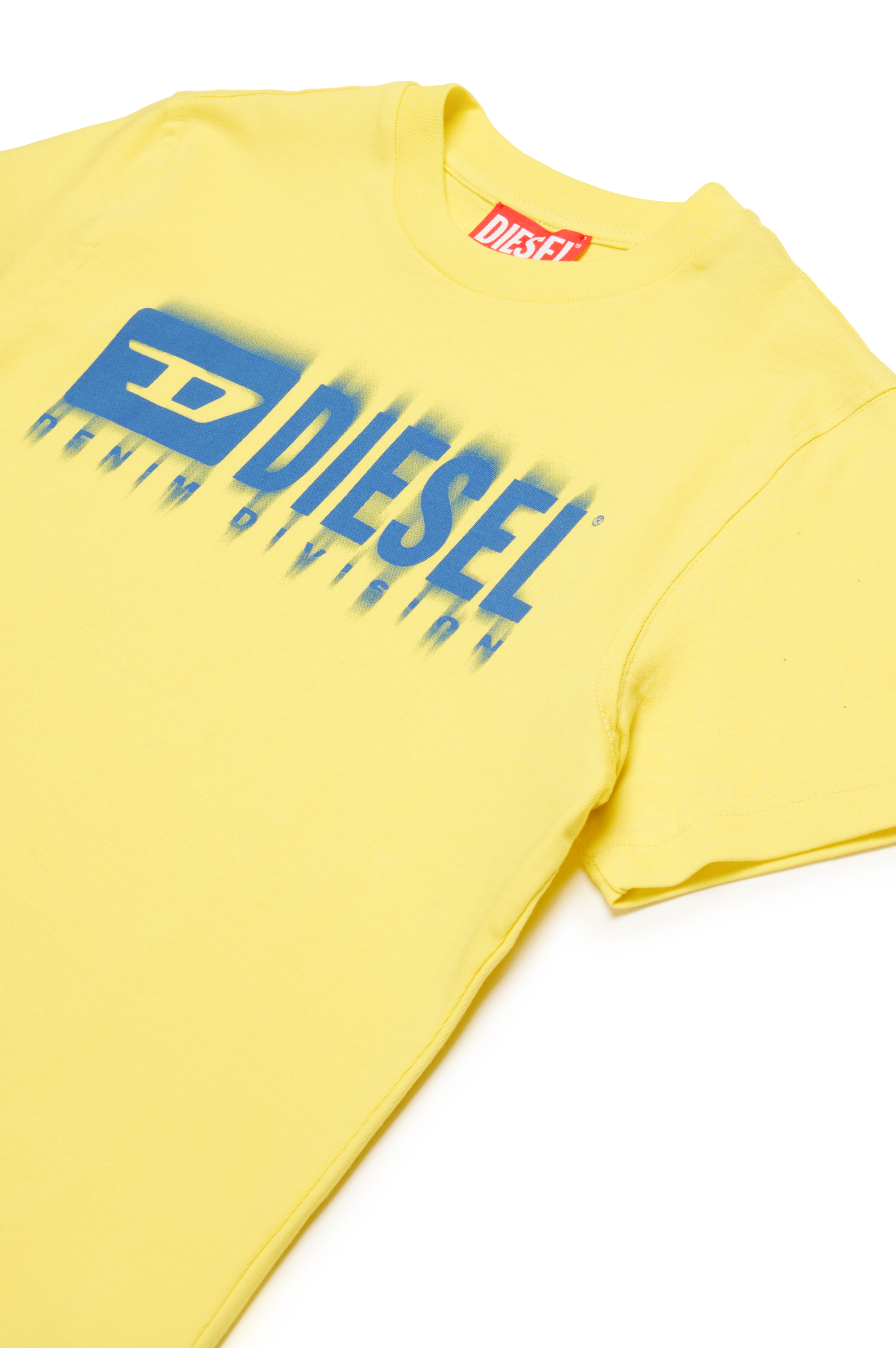 Diesel - TDIEGORL6, Camiseta con logotipo manchado Hombre in Amarillo - 3