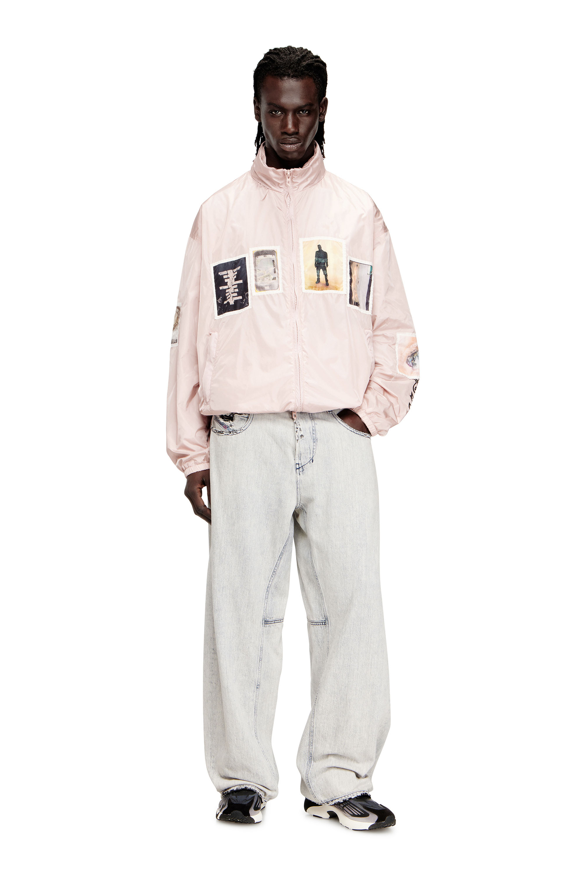 Diesel - J-CLAUS-A-GSBR, Cortavientos con parches gráficos Hombre in ToBeDefined - 2