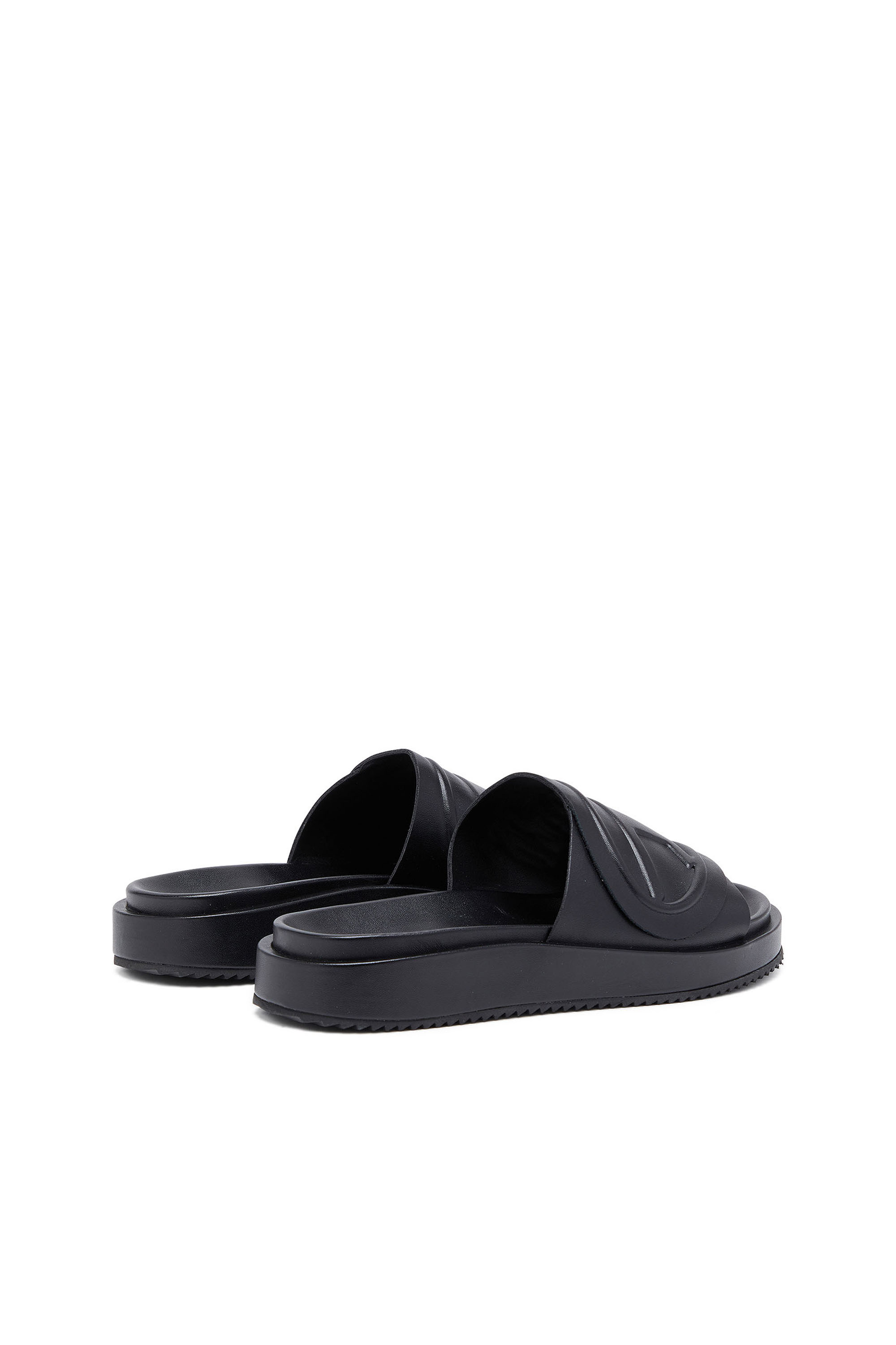 Diesel - SA-SLIDE D OVAL W, Woman's Sa-Slide D-Slide sandals with Oval D strap in Black - 4