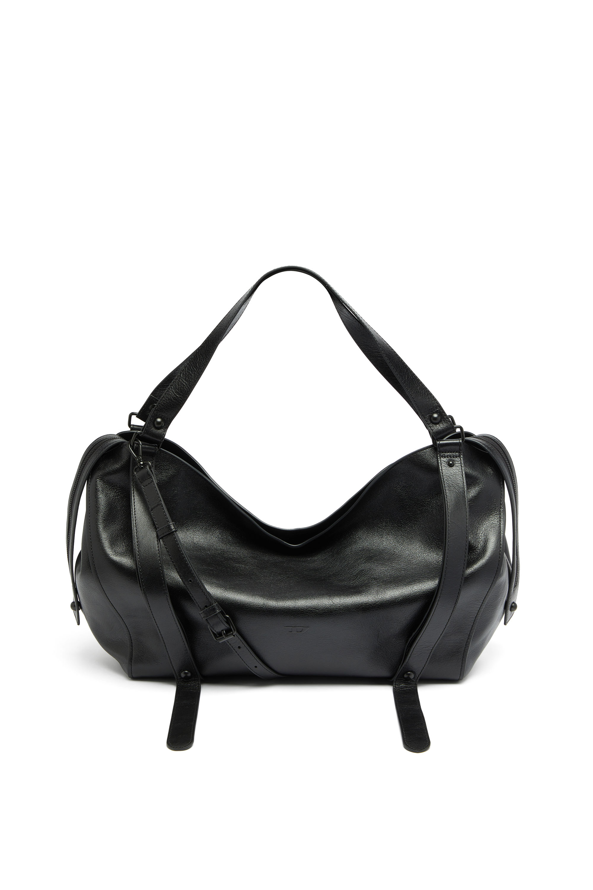 Diesel - D-ONE TOPHANDLE L, D-One-Bolso large con asa superior de piel Unisex in Negro - 1