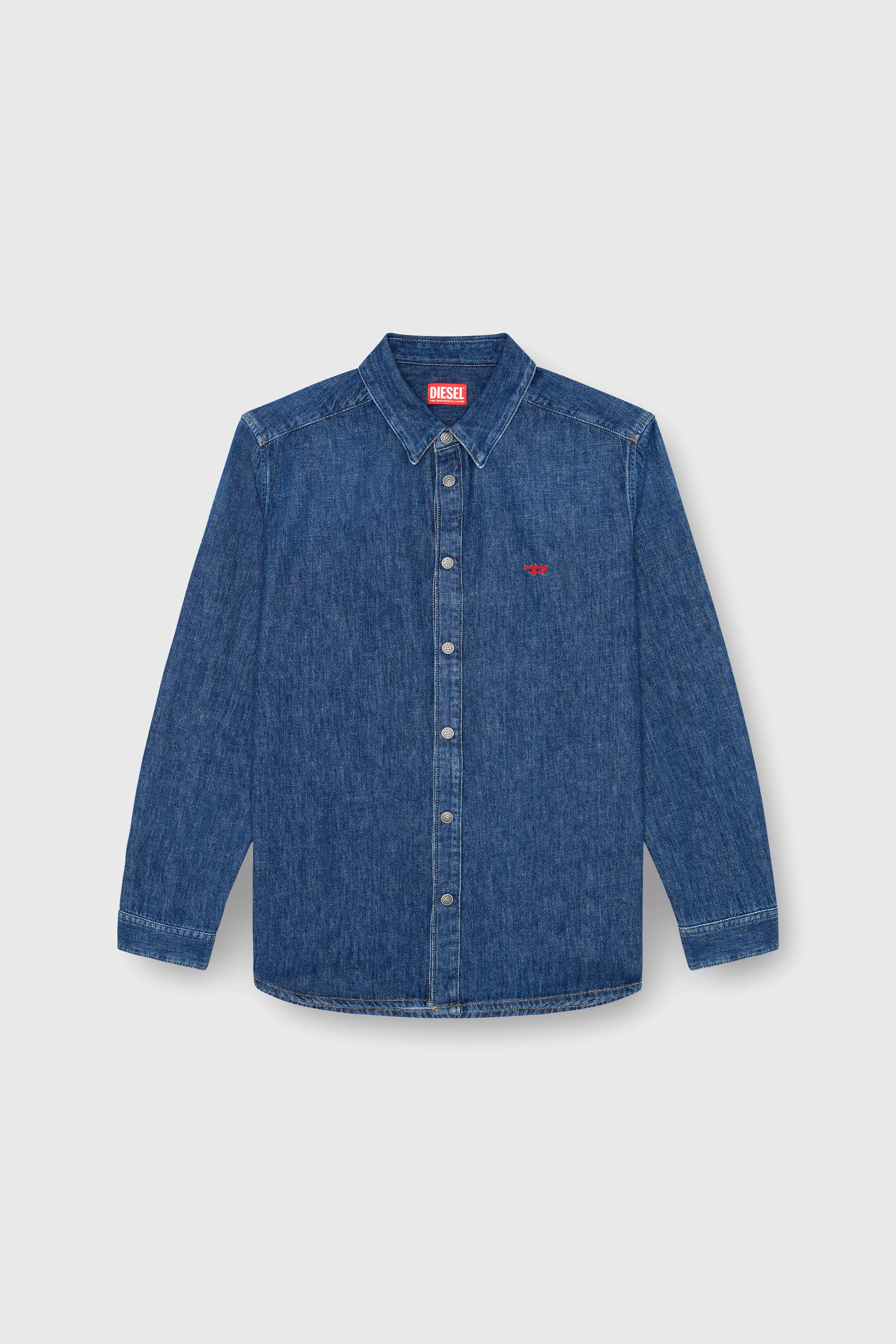 Diesel - D-SIMPLY, Camisa en denim Hombre in Azul marino - 2