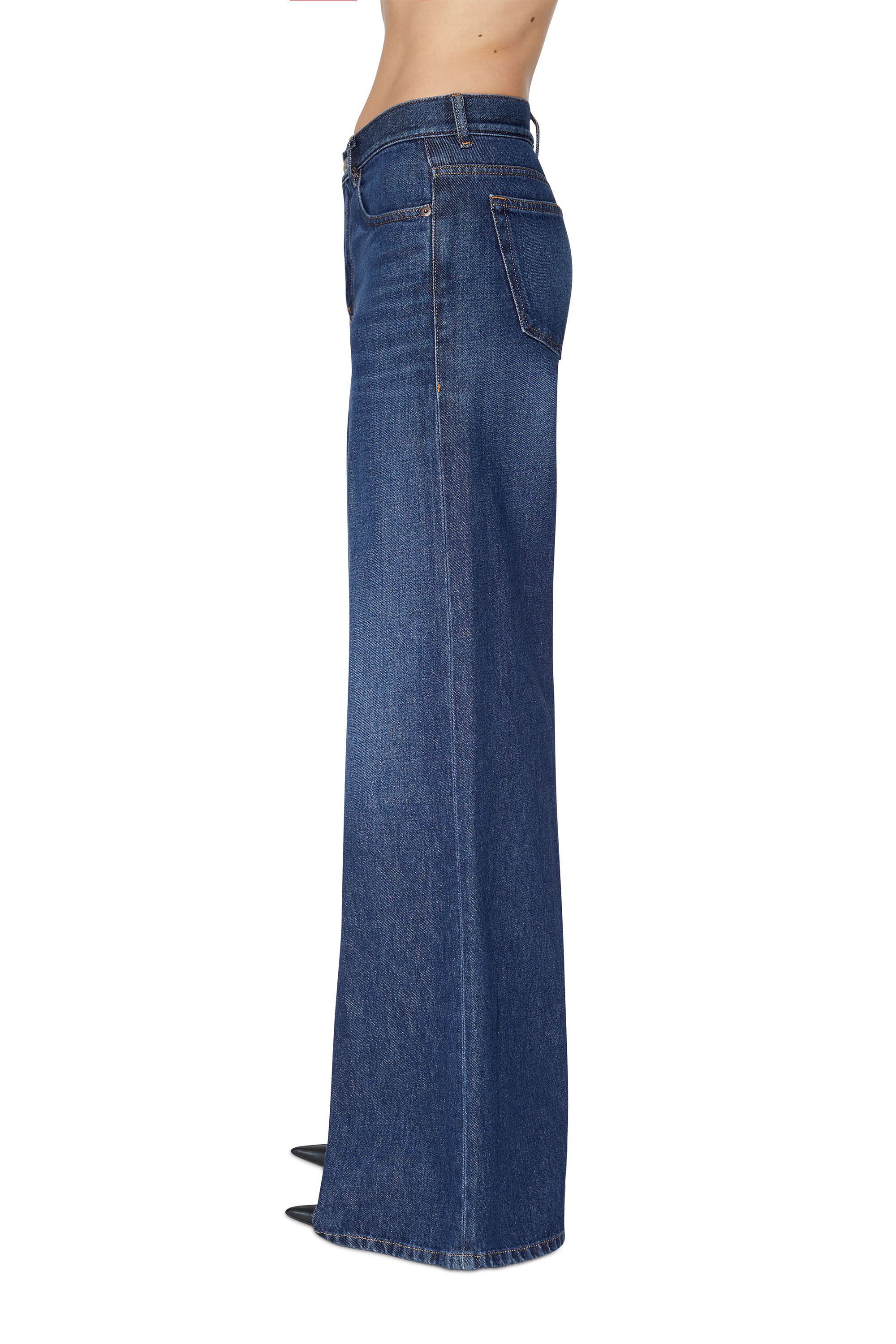 Diesel - 1978 09C03 Bootcut and Flare Jeans, Azul Oscuro - Image 3