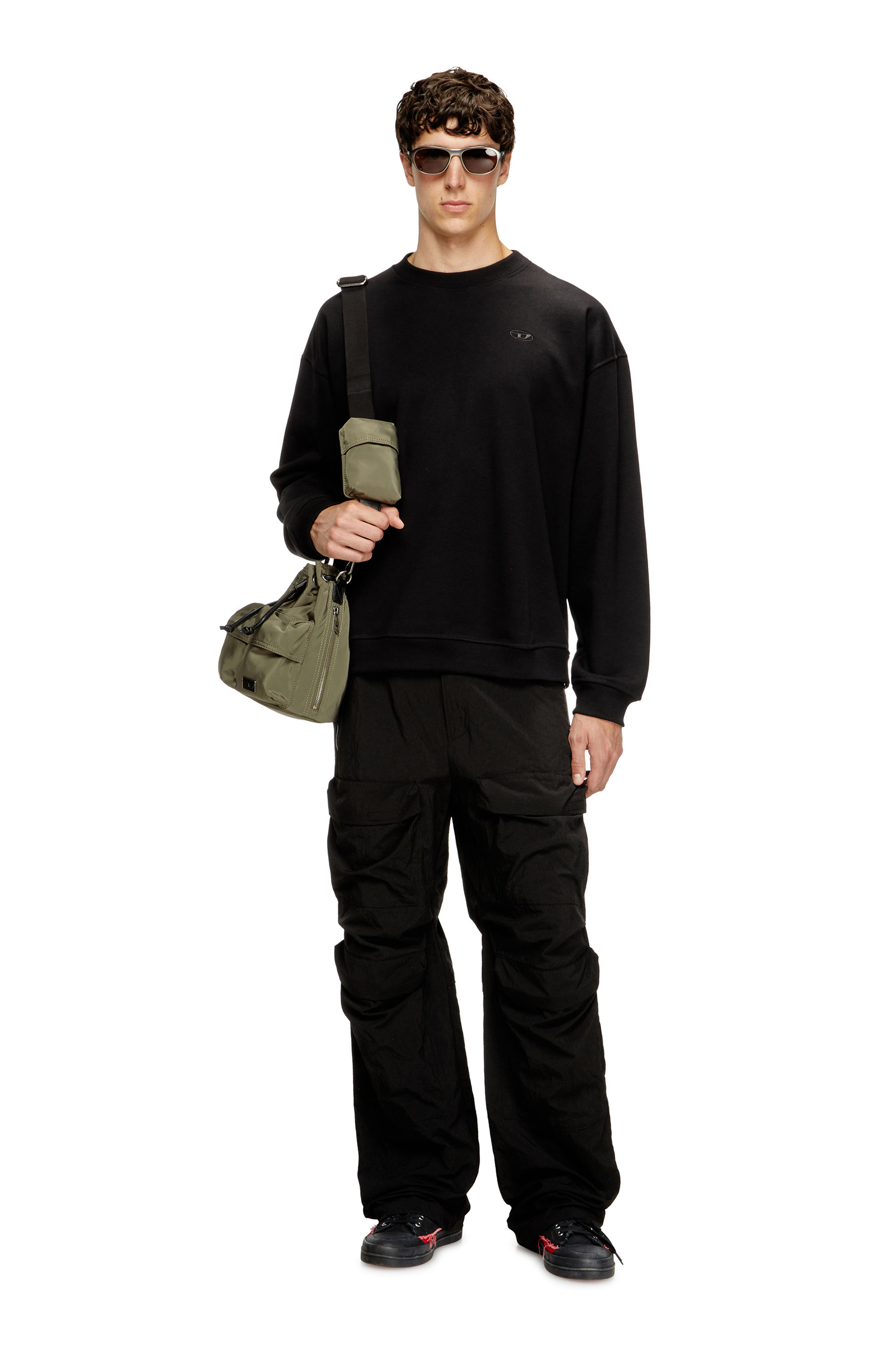 Diesel - S-BOXT-T2, Sudadera con logotipo Oval D Hombre in Negro - 2