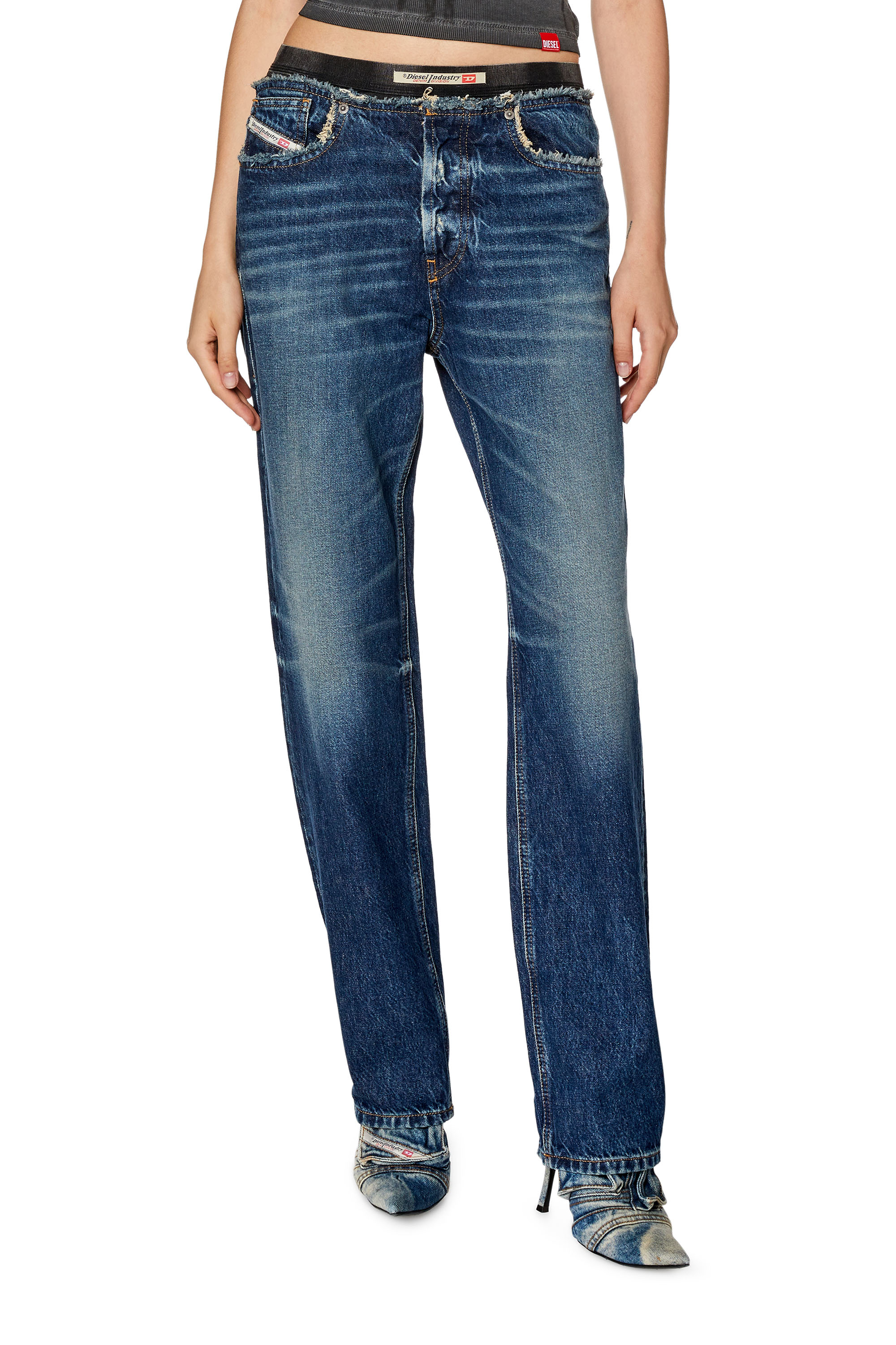 Diesel - Straight Jeans D-Ark 09G92, Azul Oscuro - Image 1