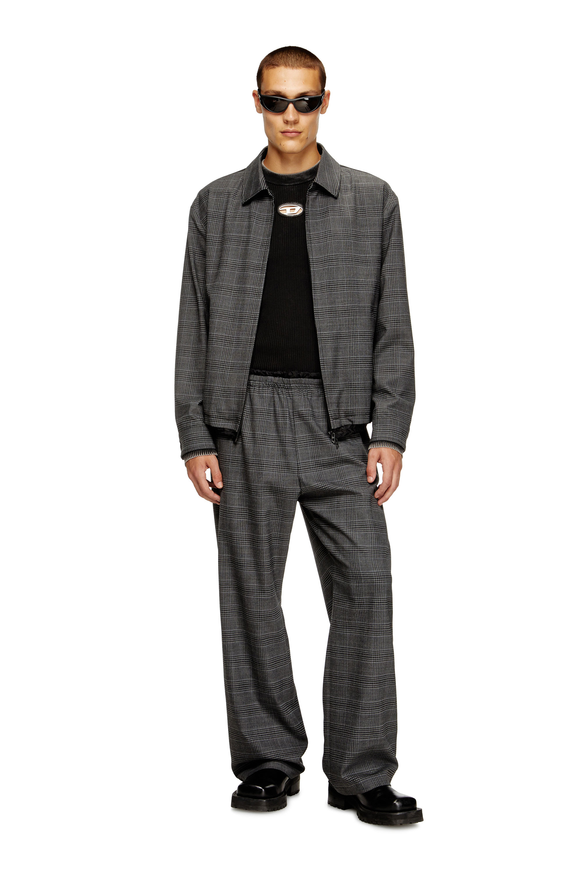 Diesel - K-DARIN-A, Jersey recortado con Oval D Hombre in Negro - 2
