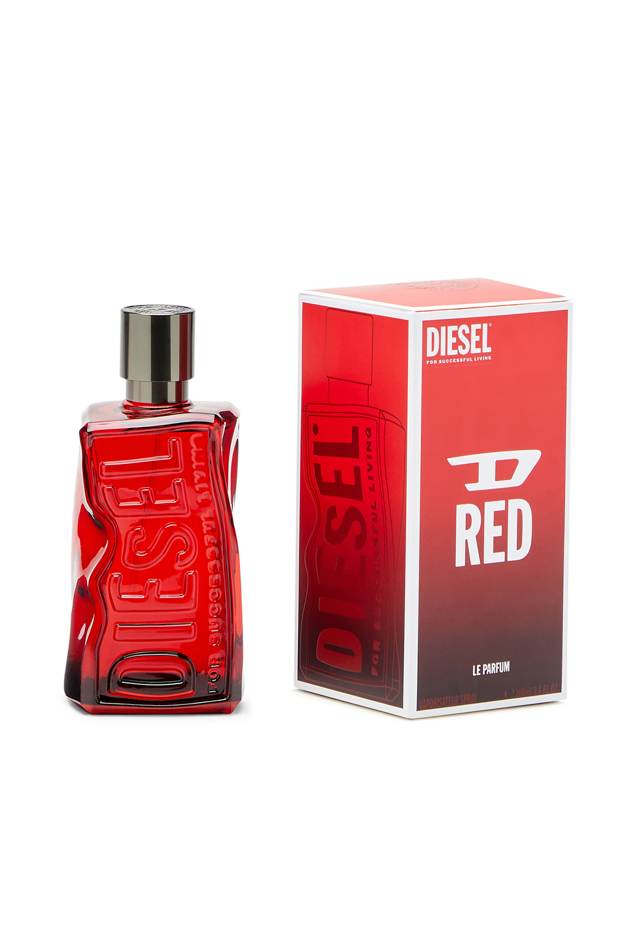 Diesel - LF123200 D RED EAU DE PARFUM INTENSE 100ML, D RED Le Parfum  100ml Hombre in Rojo - 3