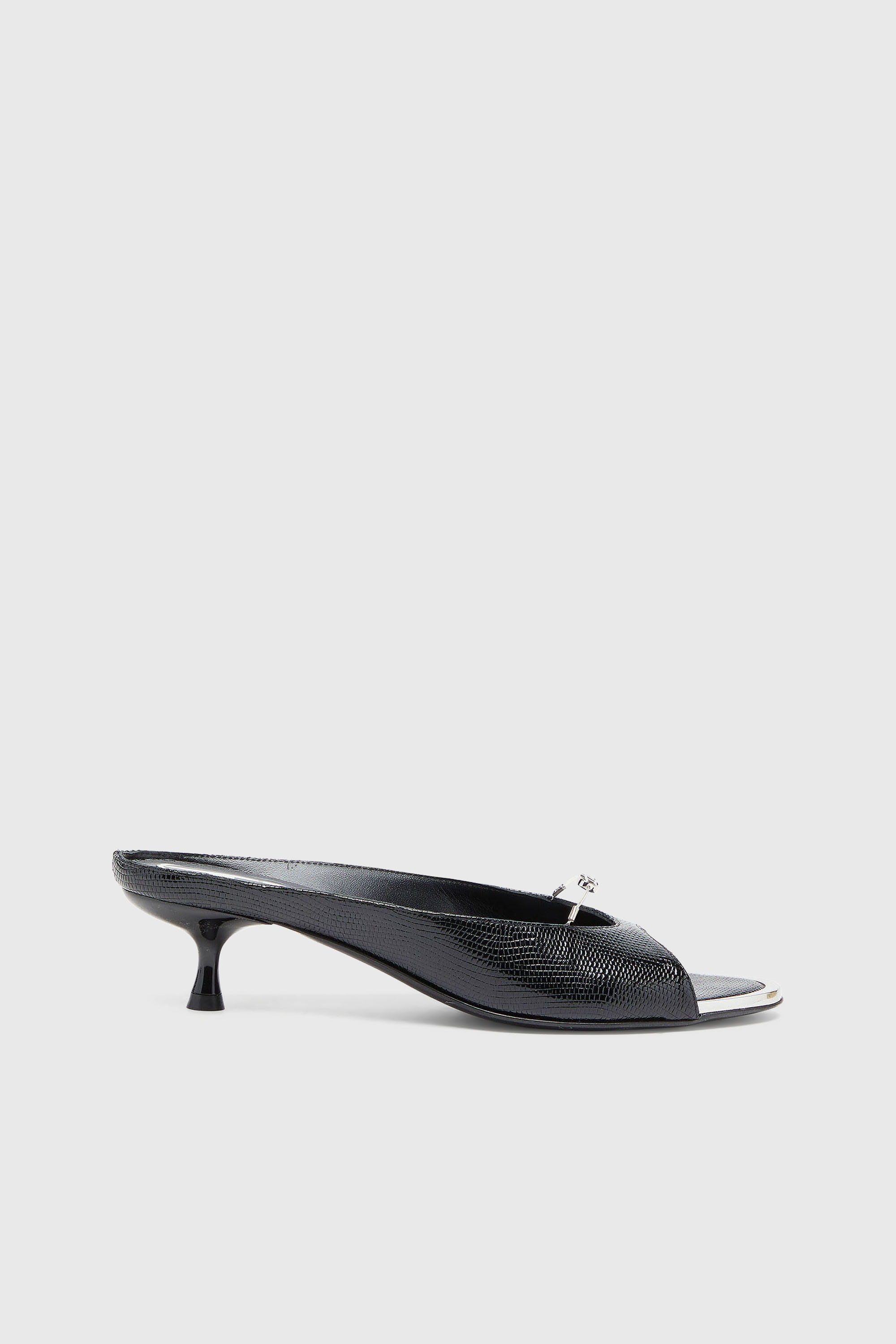 Diesel - D-DIAM'S-SA-40, D-Diam's - Mula de piel con Oval D flotante Mujer in Negro - 1