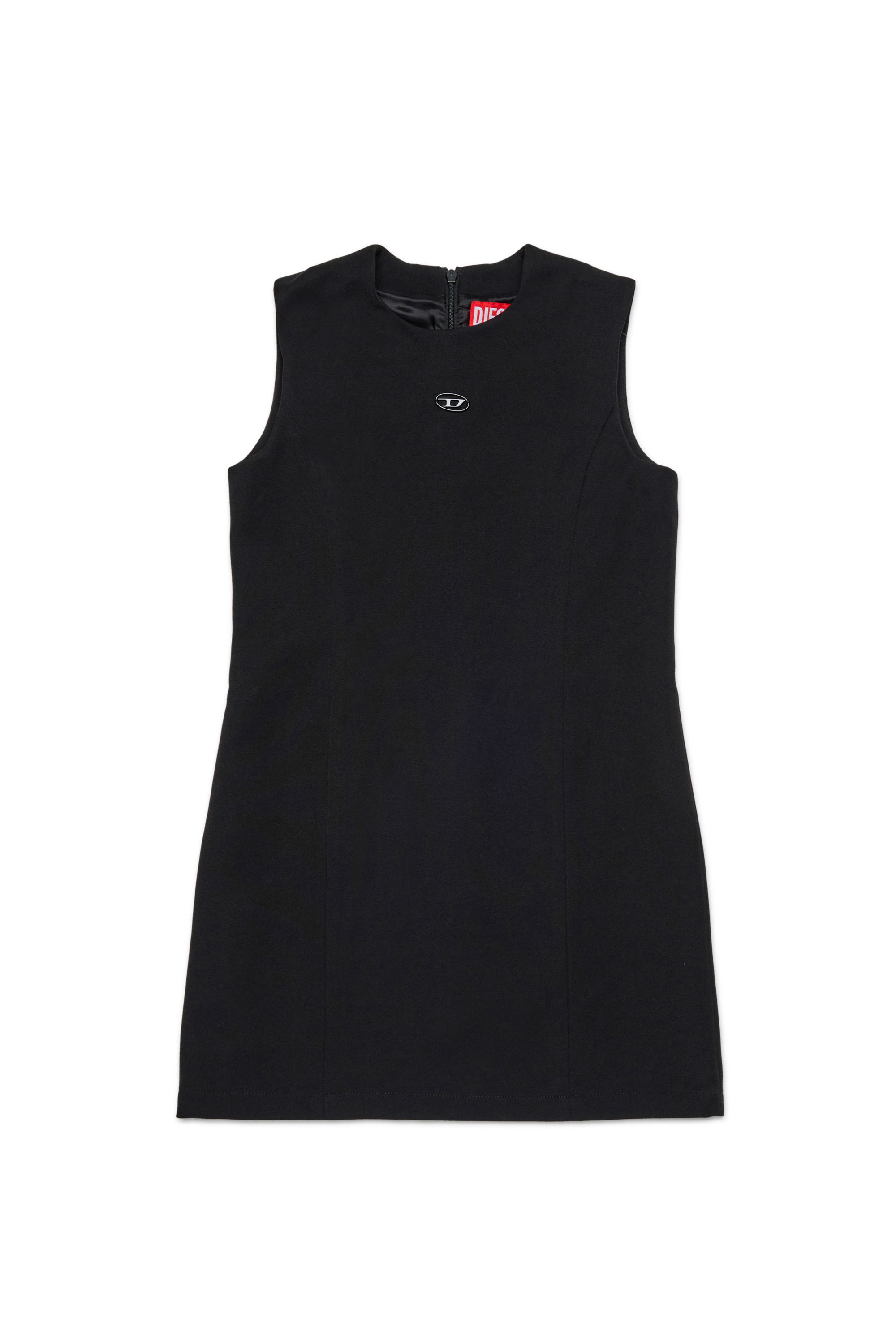 Diesel - DELAILA, Vestido con cremallera trasera Mujer in Negro - 1