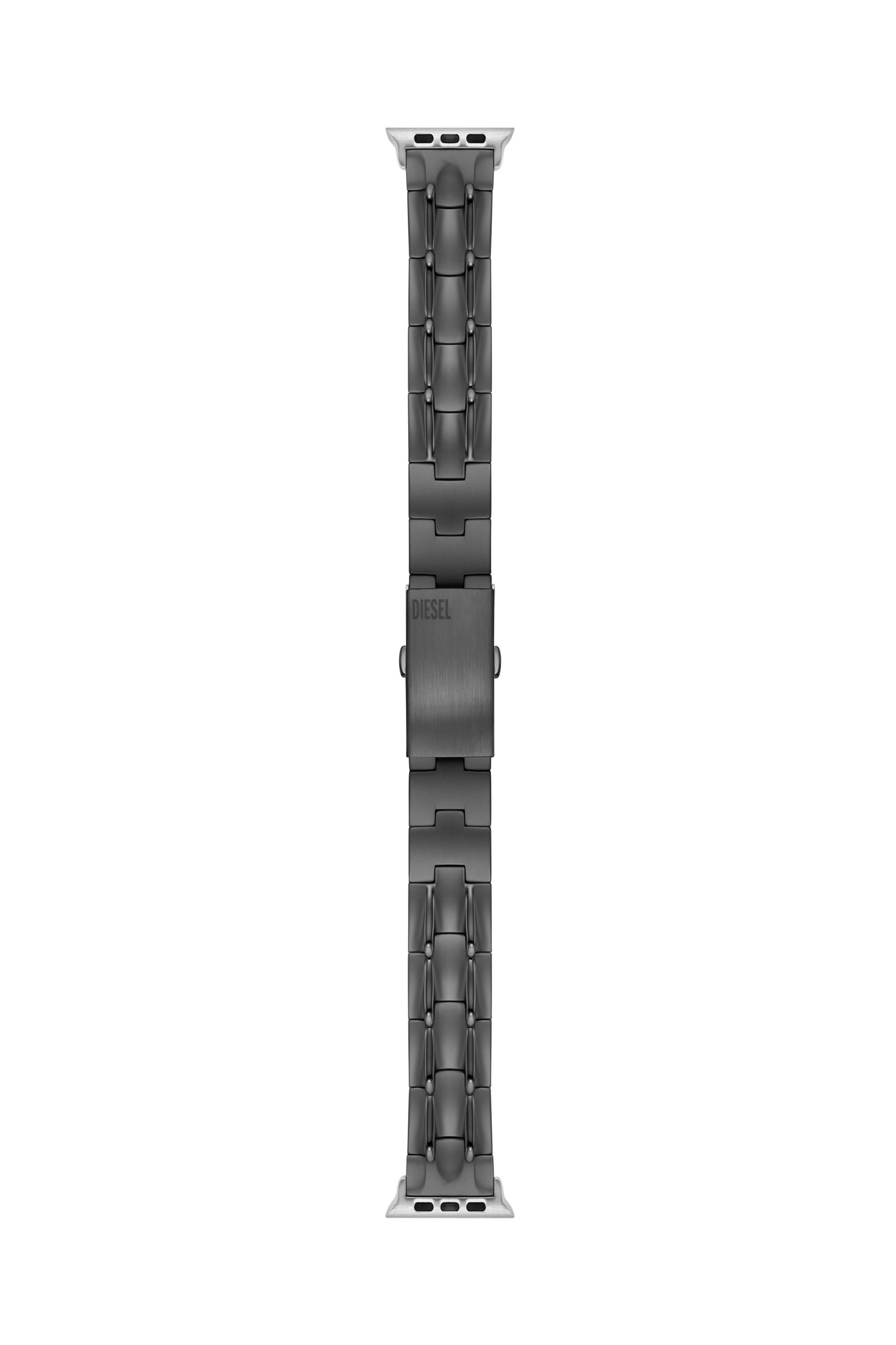 Diesel - DSS0015, Correa de acero inoxidable por Apple Watch&reg;, 42mm, 44mm, y 45mm. Unisex in Gris - 1