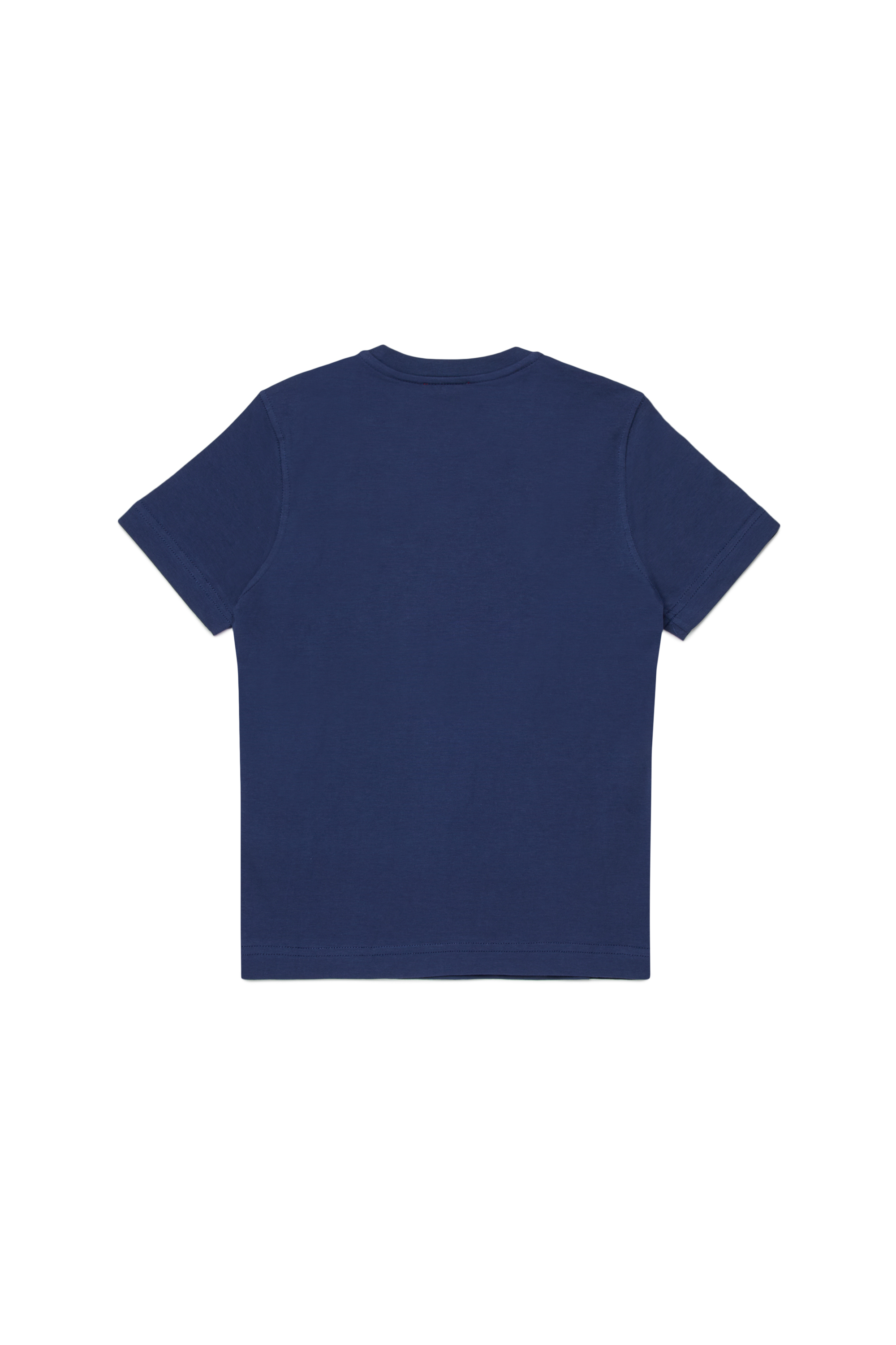 Diesel - TADJUSTK14, Camiseta de algodón con logo estampado Hombre in Azul marino - 2