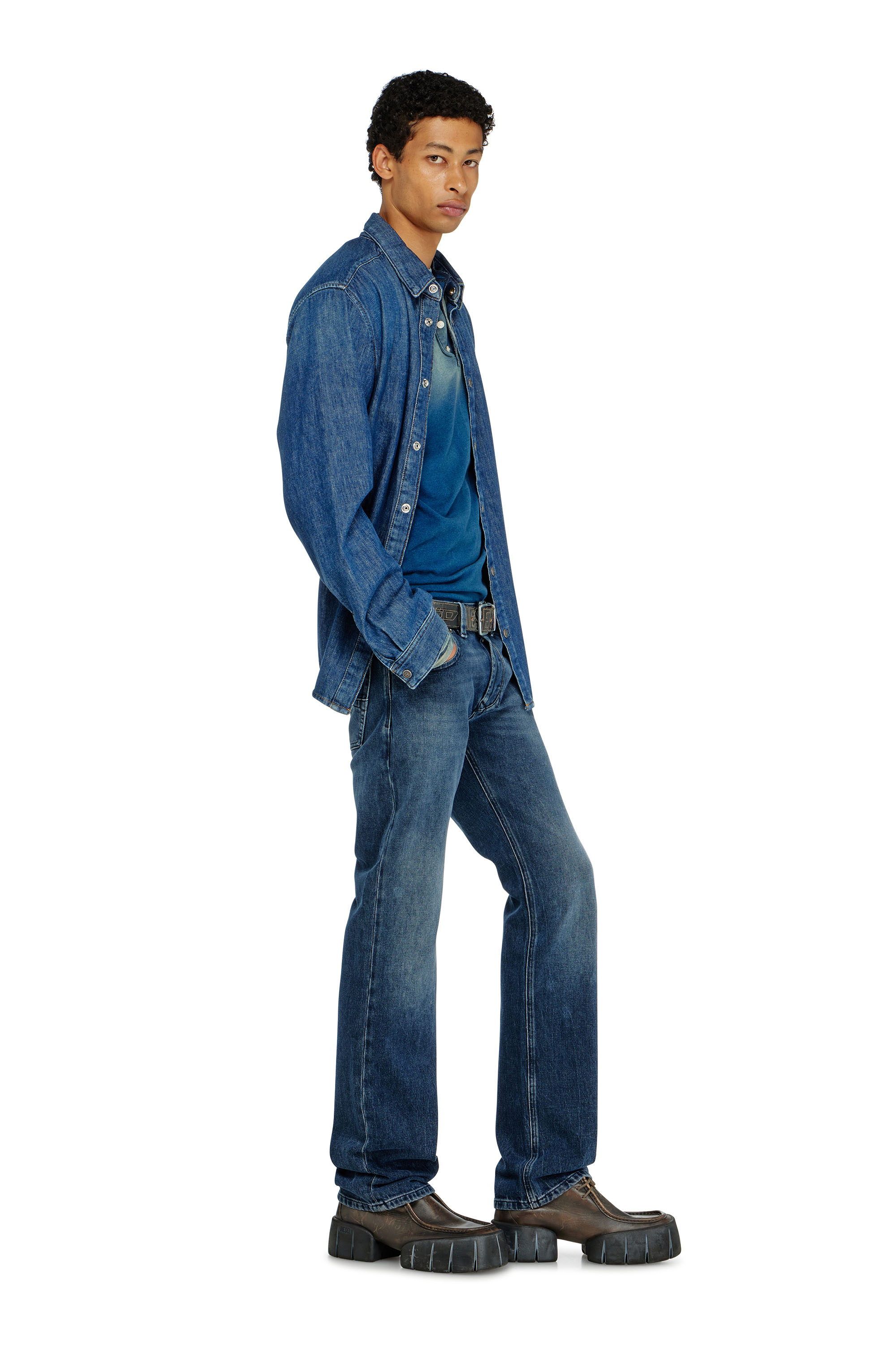 Diesel - Regular Jeans 1985 Larkee 0KBBM Hombre, Azul Oscuro - 3