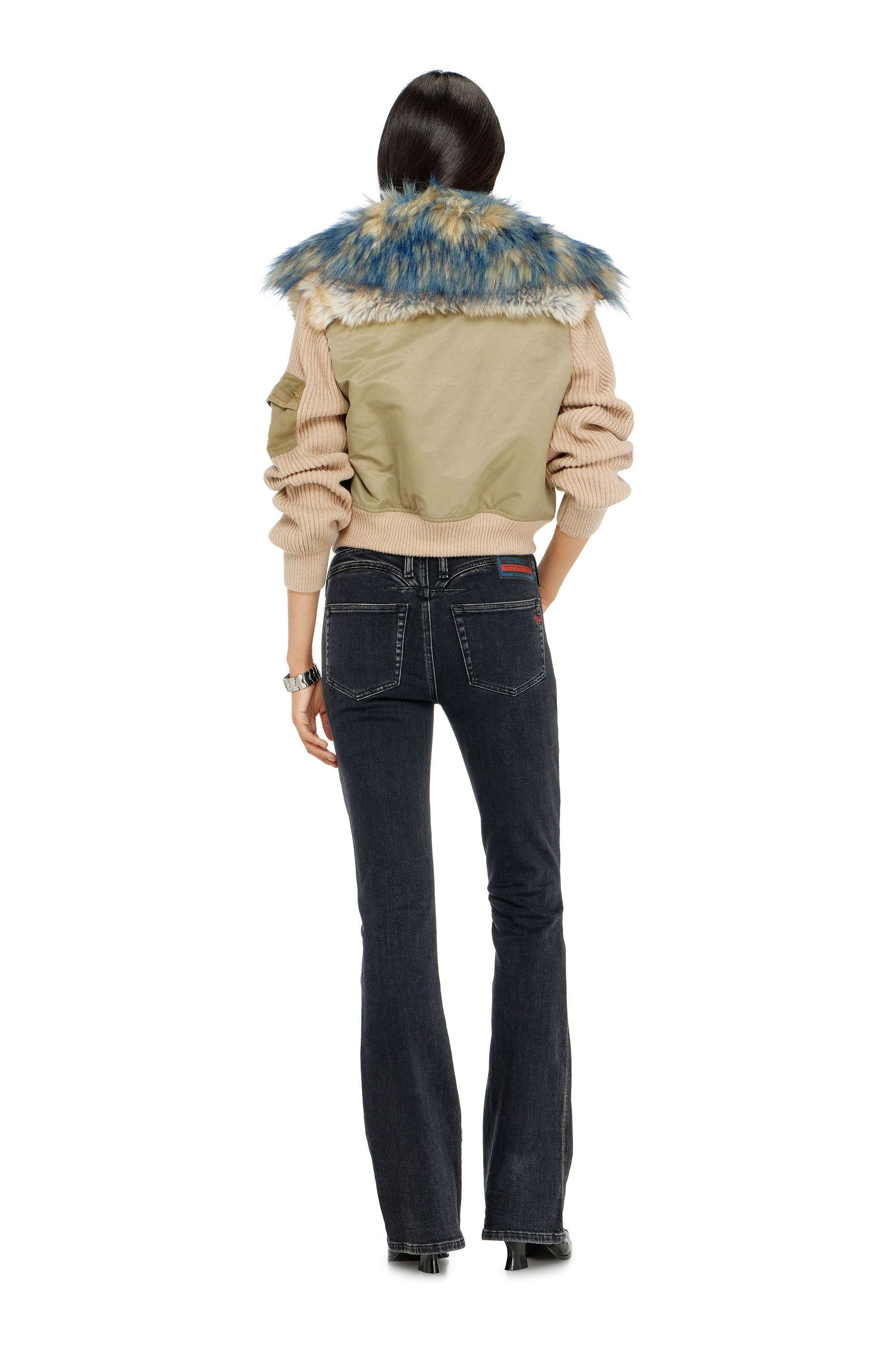 Diesel - Bootcut Jeans 1969 D-Ebbey 09P75 Mujer, Negro/Gris oscuro - 4