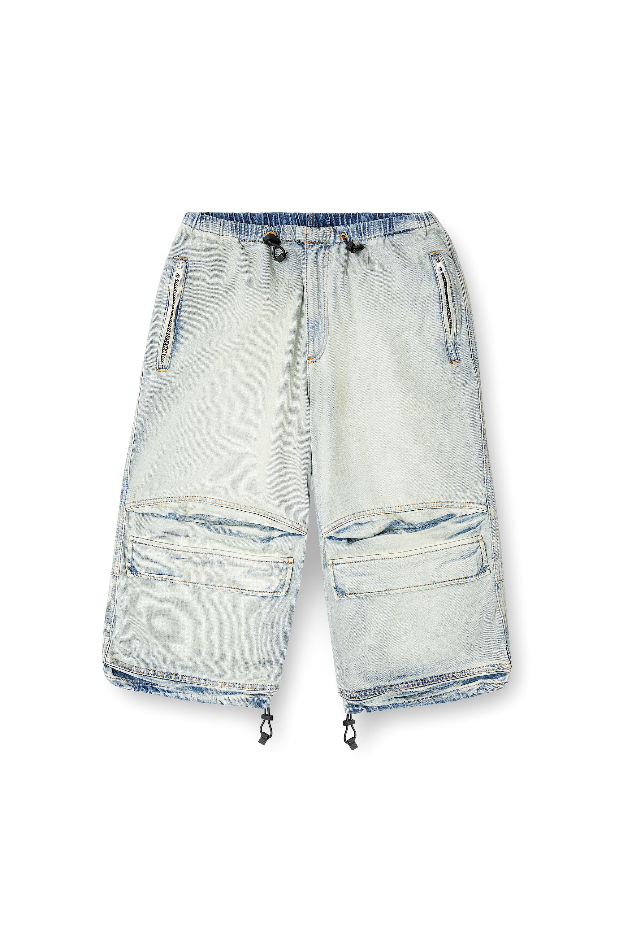 Diesel - D-DAYETZ-SHORT-S, Pantalones cortos en denim bicolor claro Unisex in Azul marino - 4