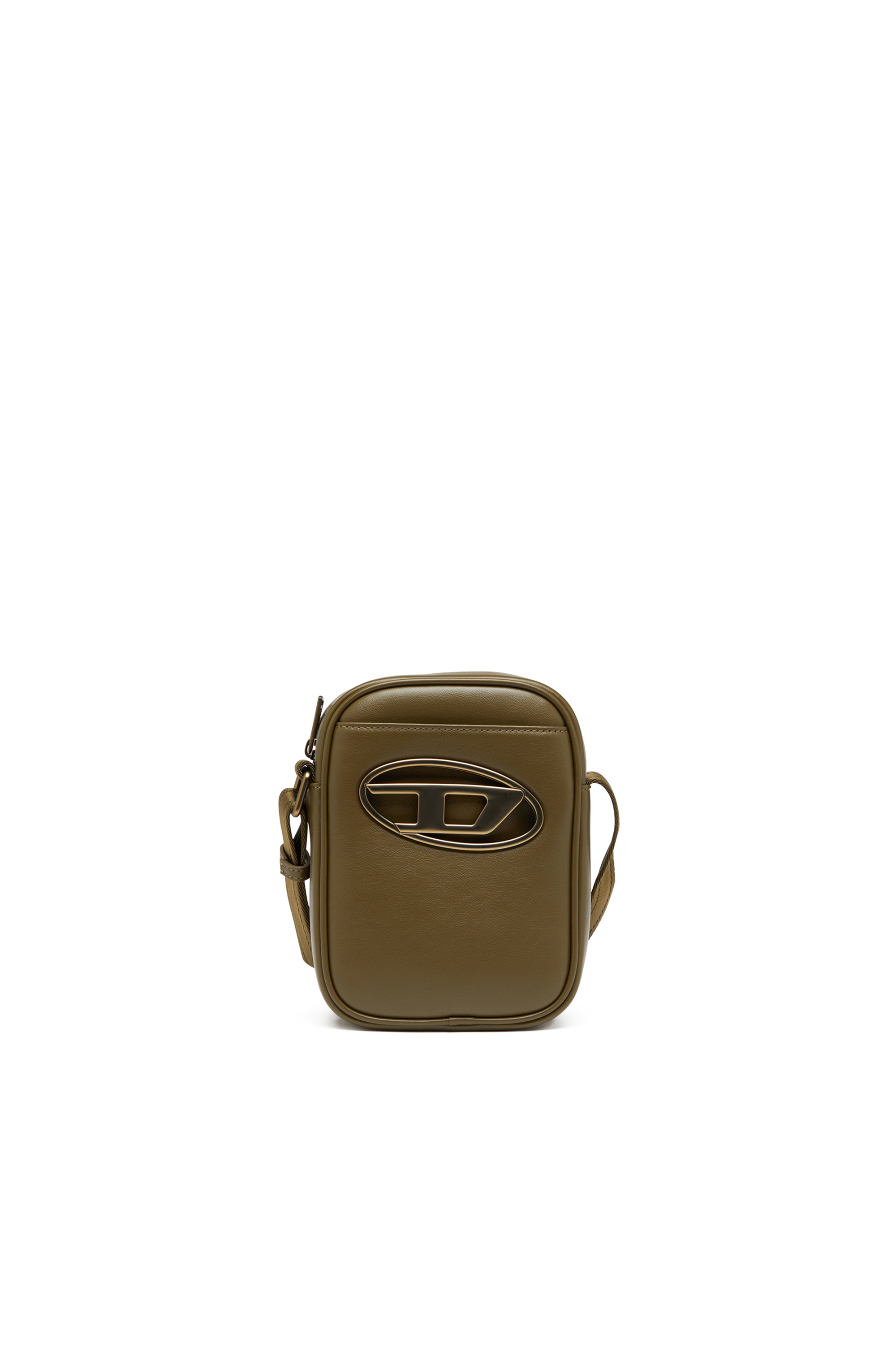 Diesel - HOLI-D CROSSBODY, Man's Holi-D-Crossbody bag in PU and neoprene in Military Green - 1