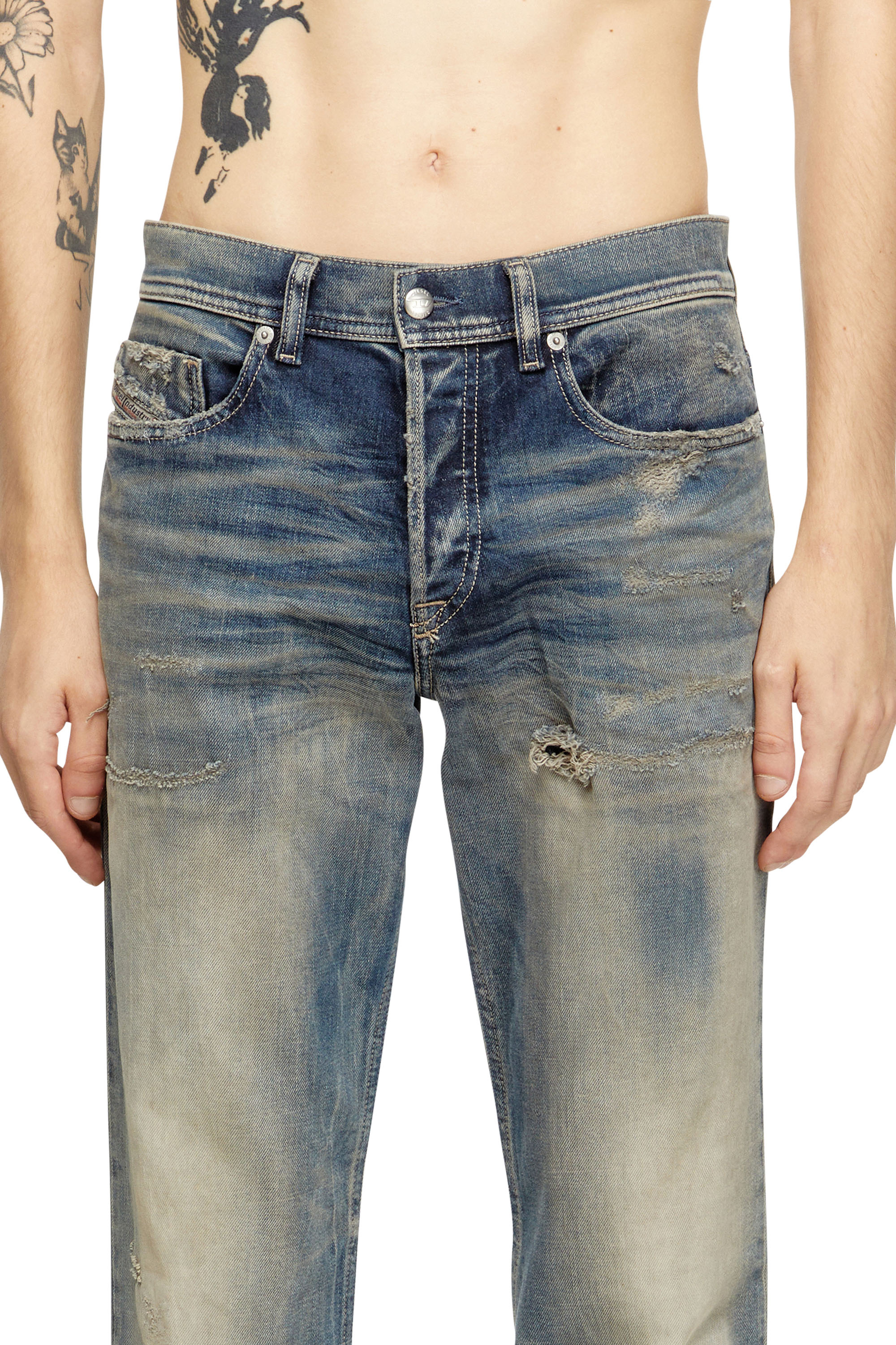 Diesel - Regular Jeans 2023 D-Finitive 09M18 Hombre, Azul medio - 5