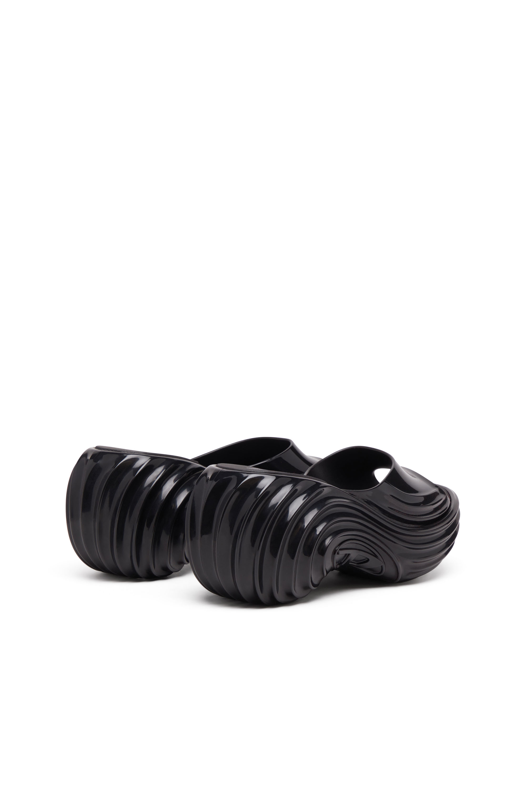 Diesel - MELISSA QUANTUM PLATFORM, Zueco de plataforma en Melflex® Mujer in Negro - 4