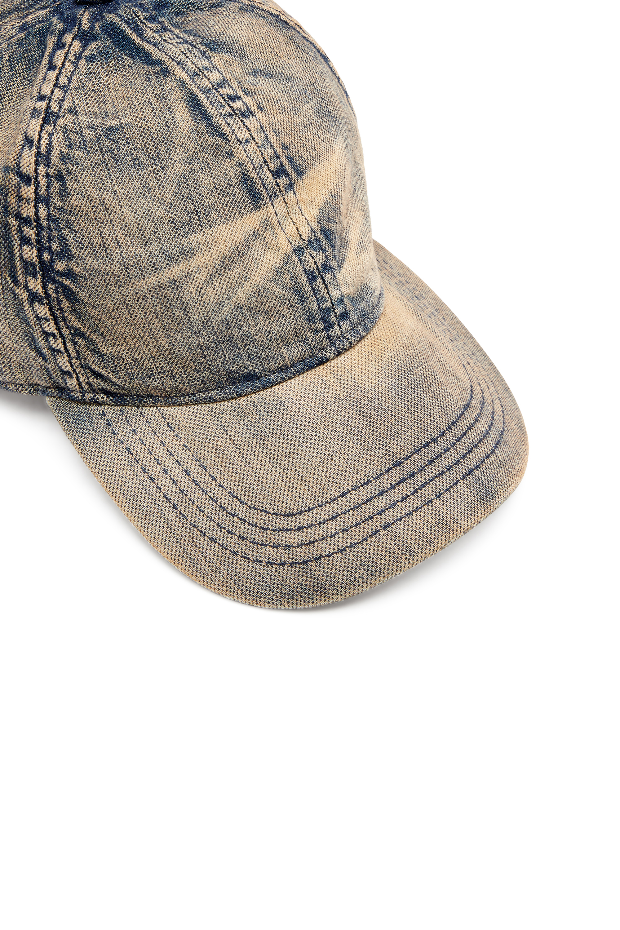 Diesel - C-ADOC, Gorra de béisbol en denim solarizado Hombre in Azul marino - 3