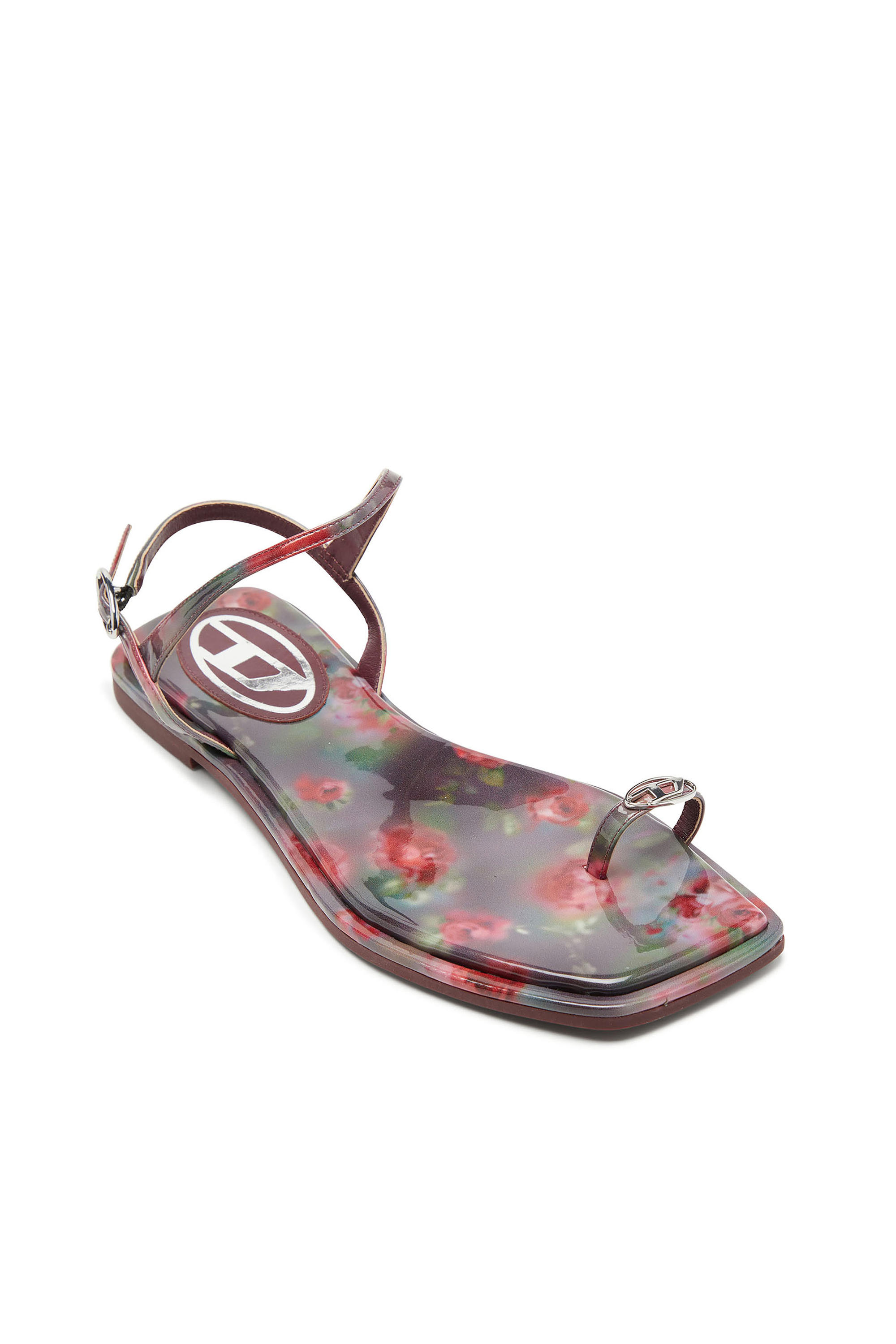 Diesel - D-AMBER INFRA 0, D-Amber - Sandalias con estampado integral Mujer in Multicolor - 6