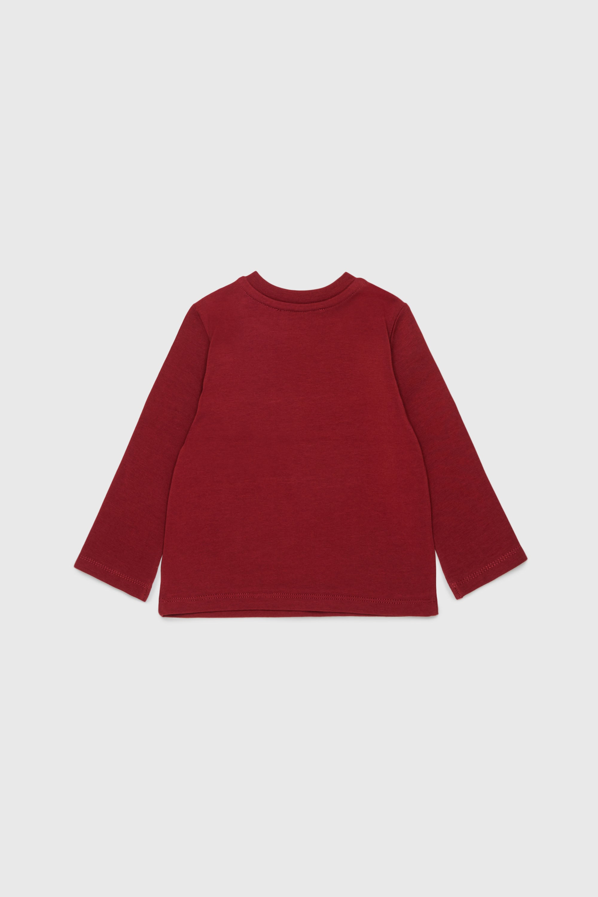 Diesel - TFUMB, Camiseta de manga larga con estampado de logo starburst Mujer in Rojo - 3
