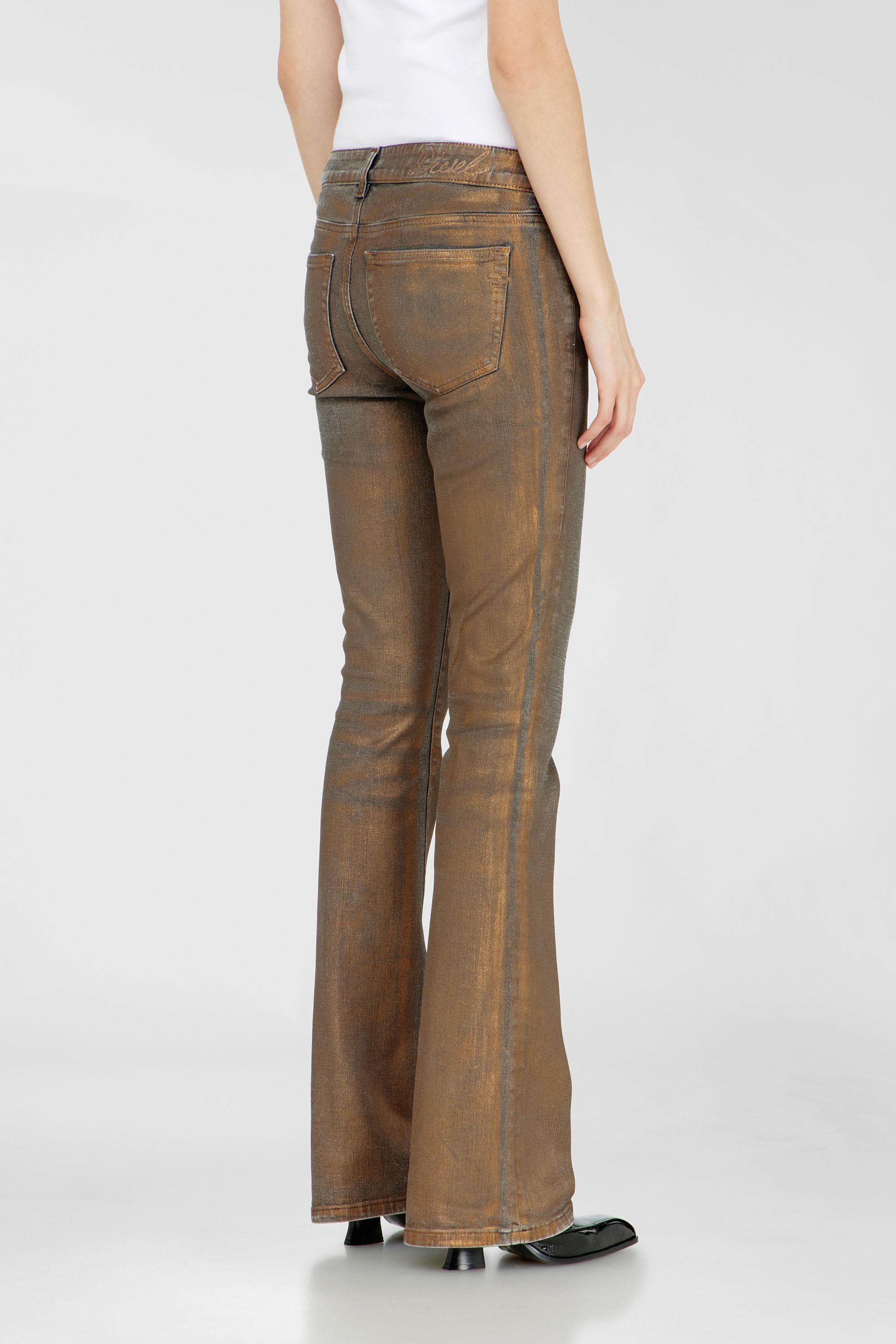 Diesel - Bootcut Jeans 1969 D-Ebbey 09Q38 Mujer, Marr&oacute;n - 5