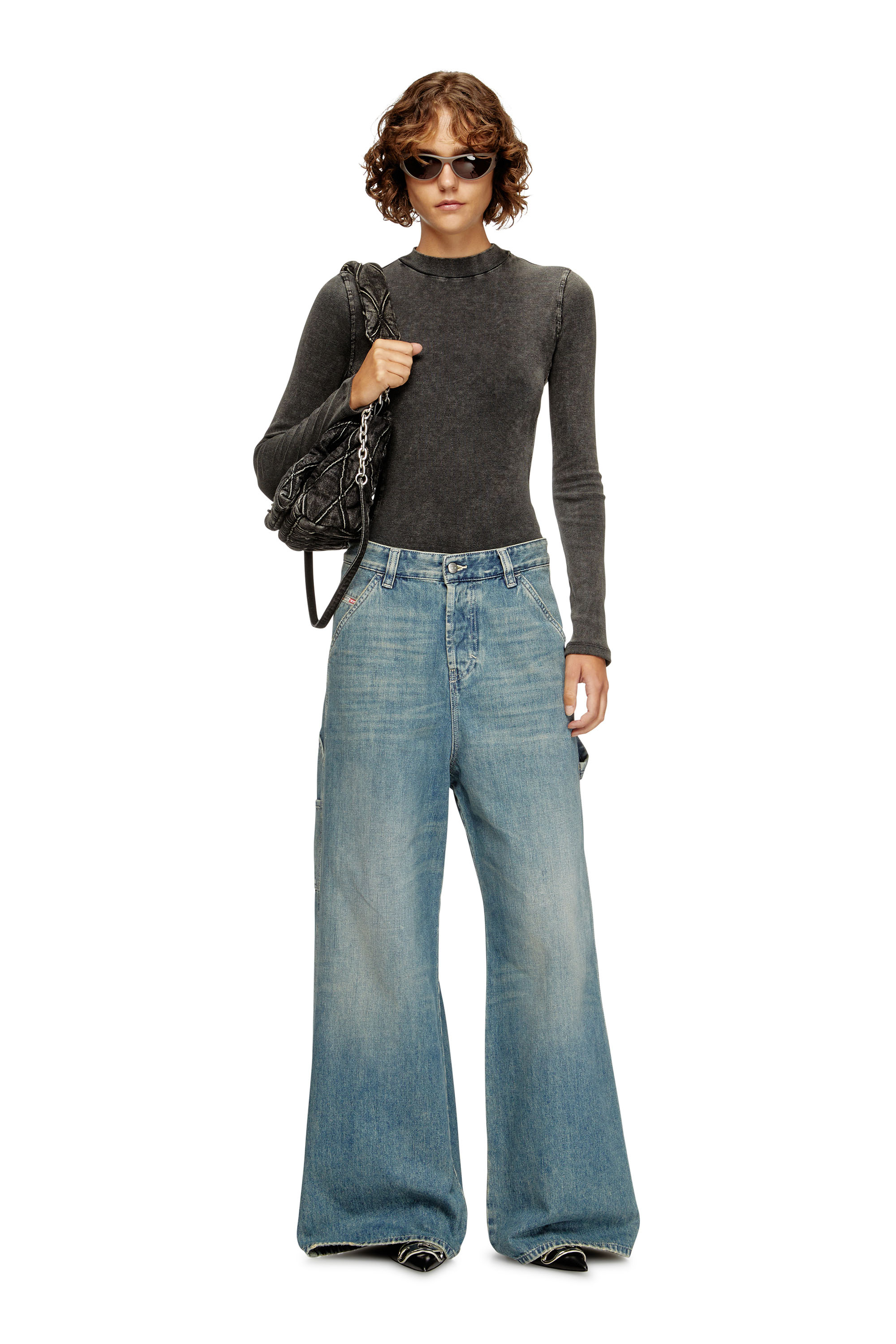 Diesel - Relaxed Jeans 1996 D-Sire 068SK Mujer, Azul Claro - 2