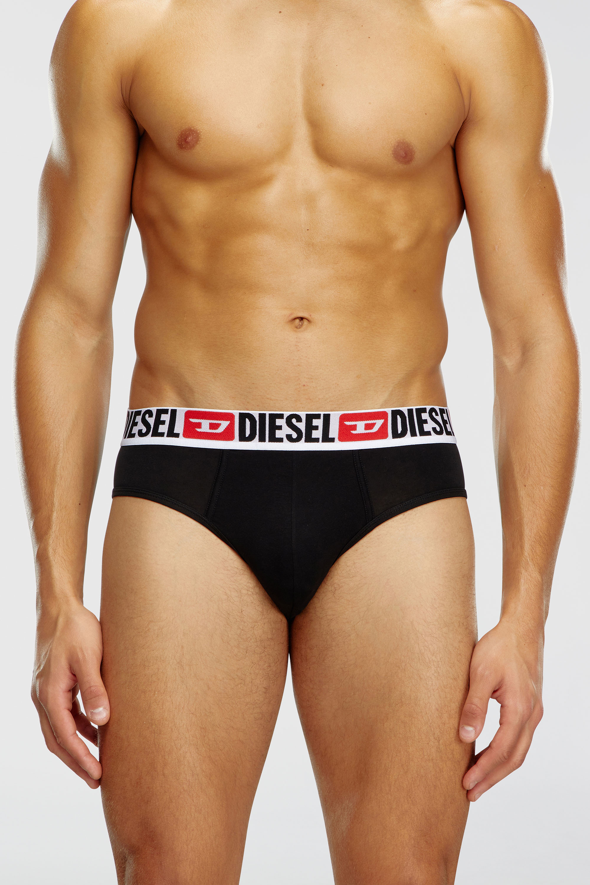 Diesel - UMBR-ANDRETHREEPACK, Paquete de tres calzoncillos de slip de color liso Hombre in Negro - 2