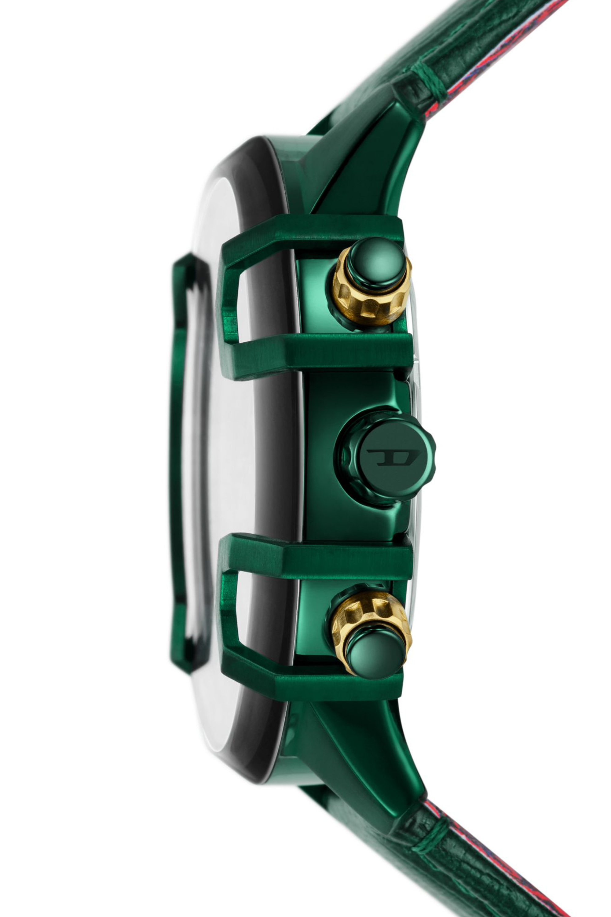 Diesel - DZ4651, Reloj Griffed de cuero verde con cronógrafo Hombre in Verde - 3