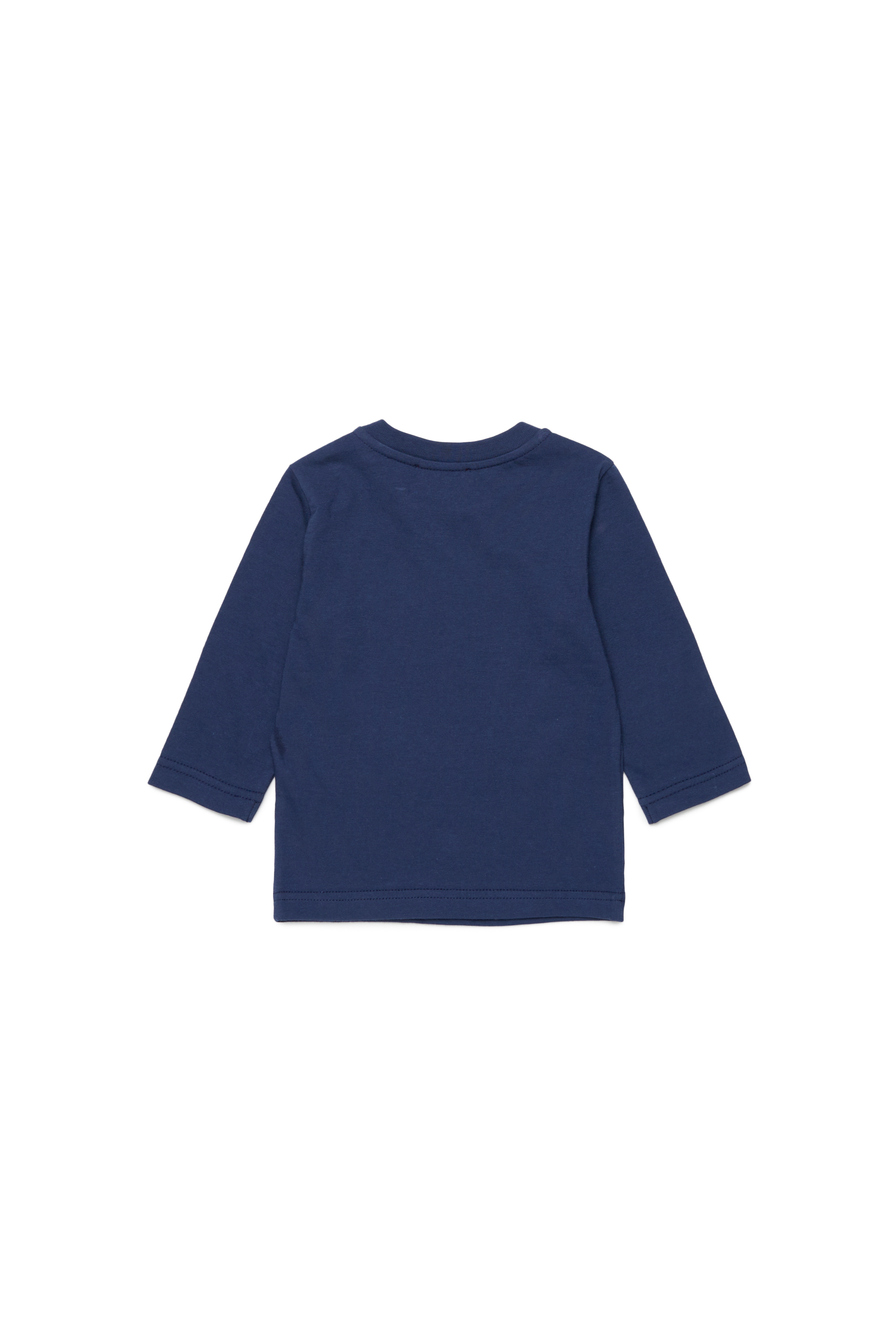 Diesel - TCERBLSB, Unisex Camiseta de manga larga con Oval D in Azul marino - Image 2