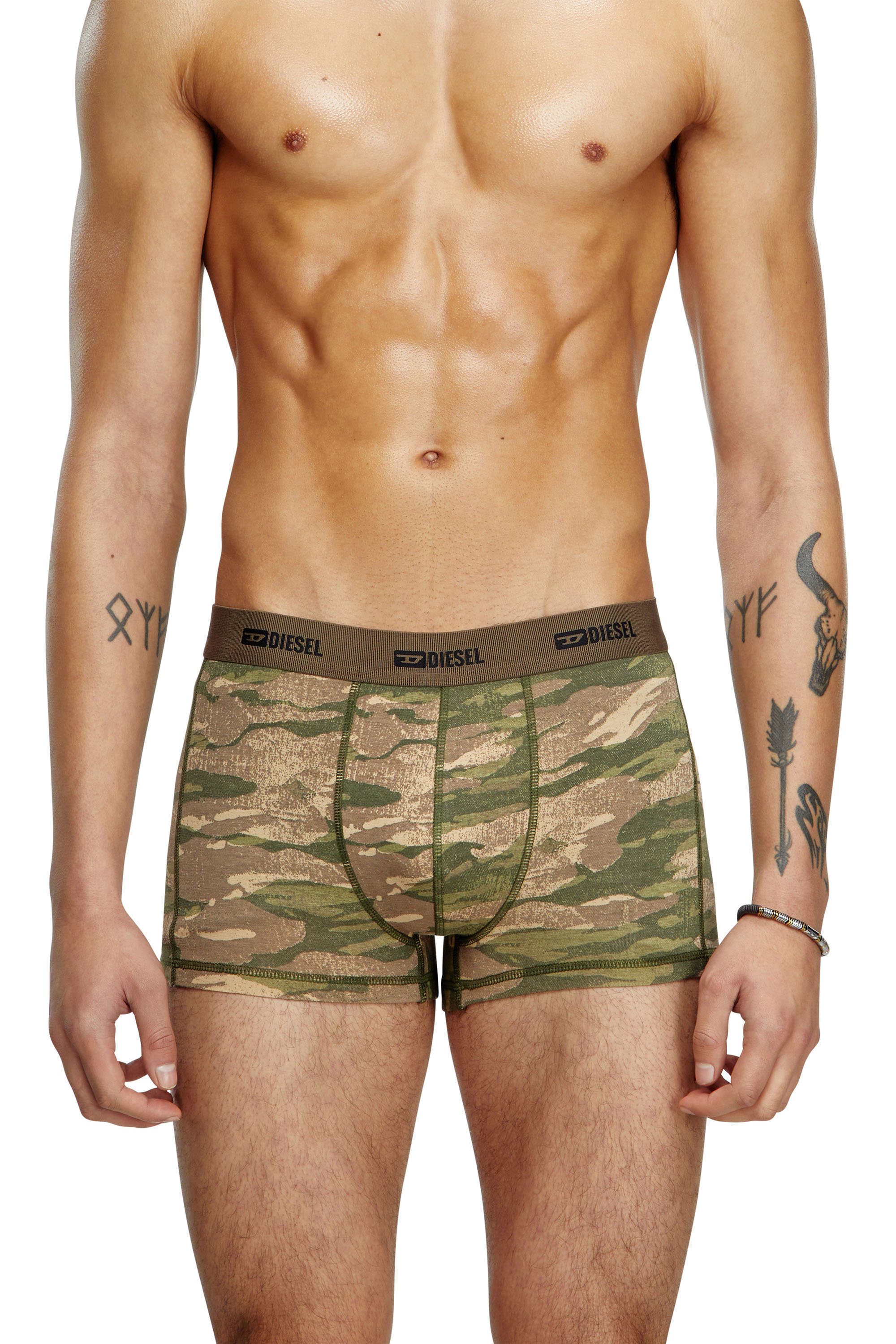 Diesel - DAMIEN-UTLT-3PACK, Paquete de 3 bóxers lisos y de camuflaje Hombre in Multicolor - 2