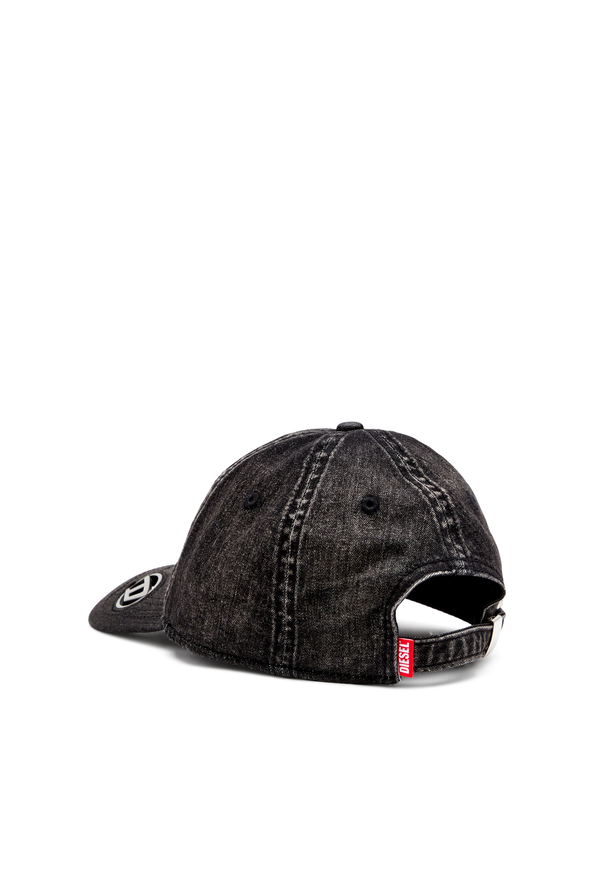 Diesel - C-EWAN-PLAK, Gorra de denim elástico negro claro Hombre in Negro - 2