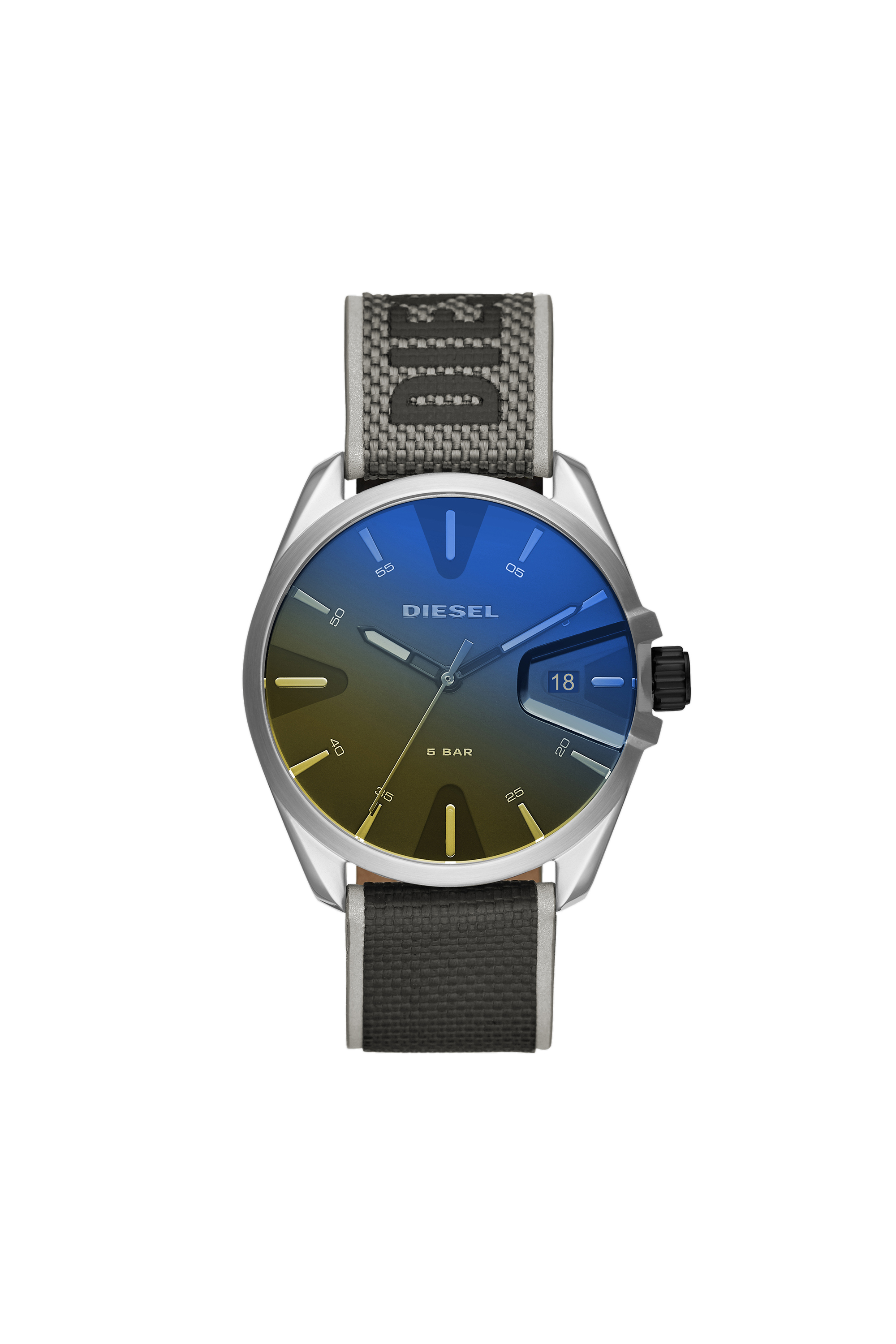 Diesel - DZ1902, Reloj MS9 de tres manecillas en nailon negro Hombre in Gris - 1