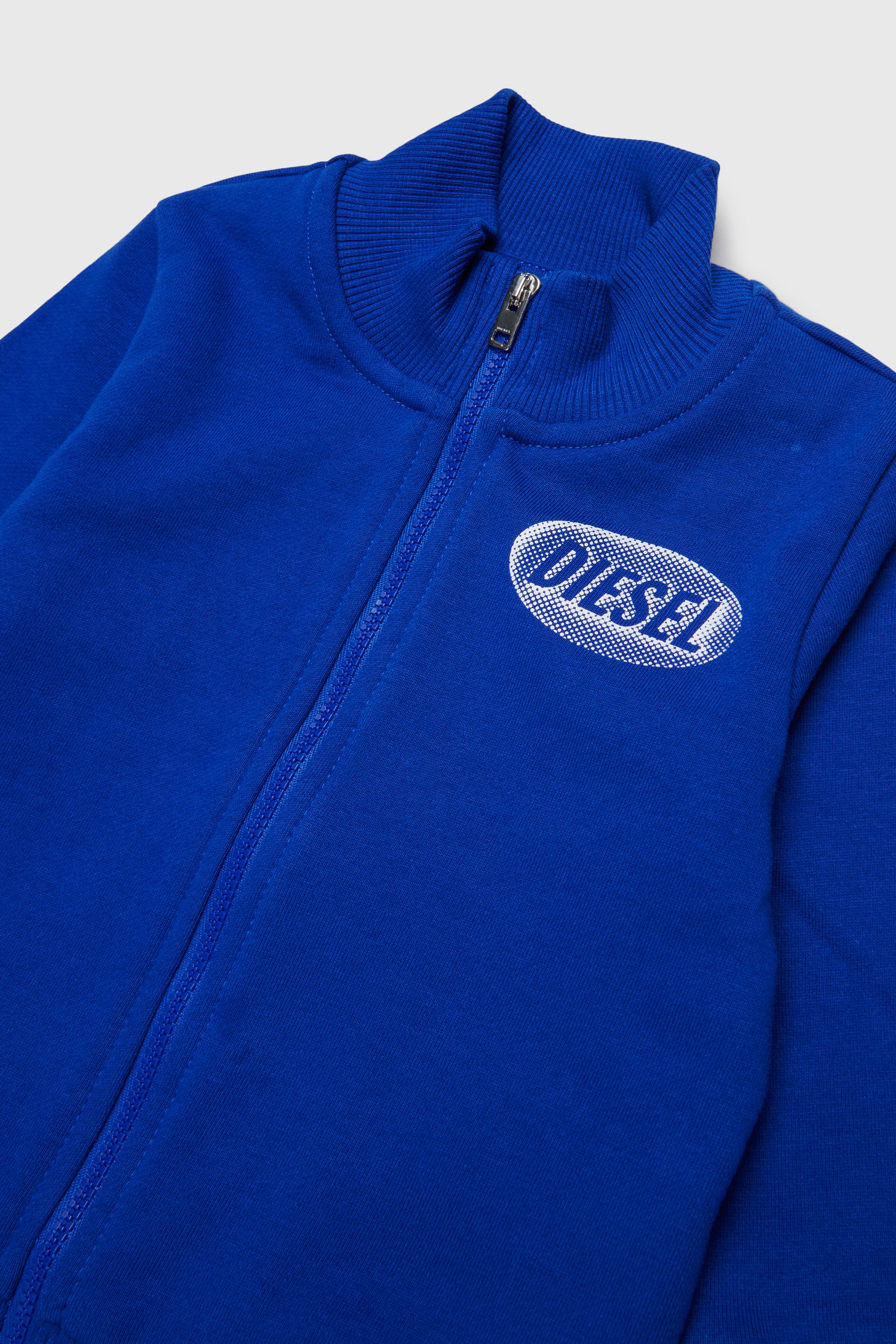 Diesel - SDSELZIPB, Sudadera con cremallera y estampado de logo Unisex in Azul marino - 3