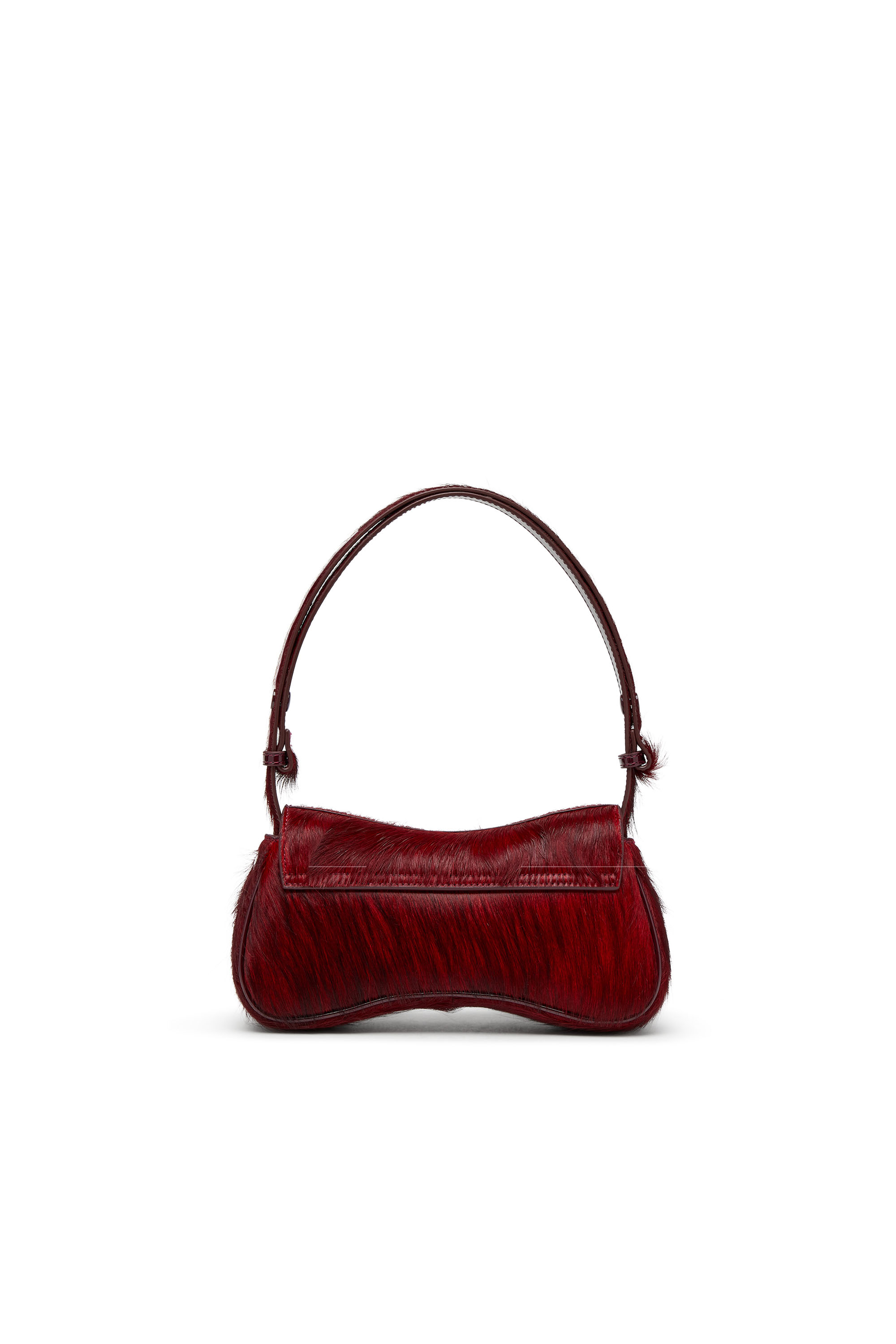 Diesel - PLAY CLUTCH, Bolso tipo clutch de cuero peludo coloreado Mujer in Rojo - 3