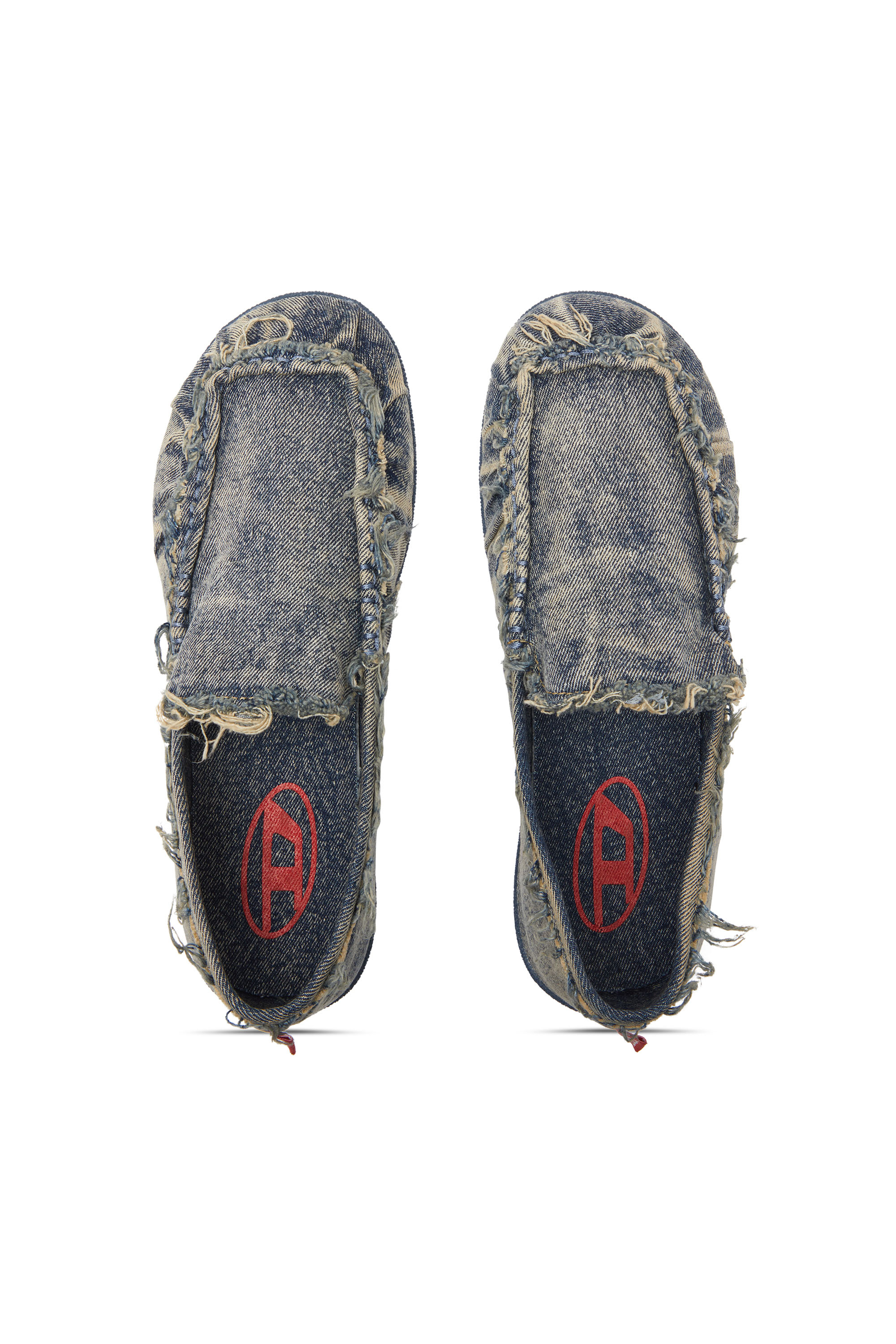 D-SHOCK MOC, Azul Diesel - D-SHOCK MOC, D-Shock-Mocasines de denim desgastado Hombre in Azul marino - 5