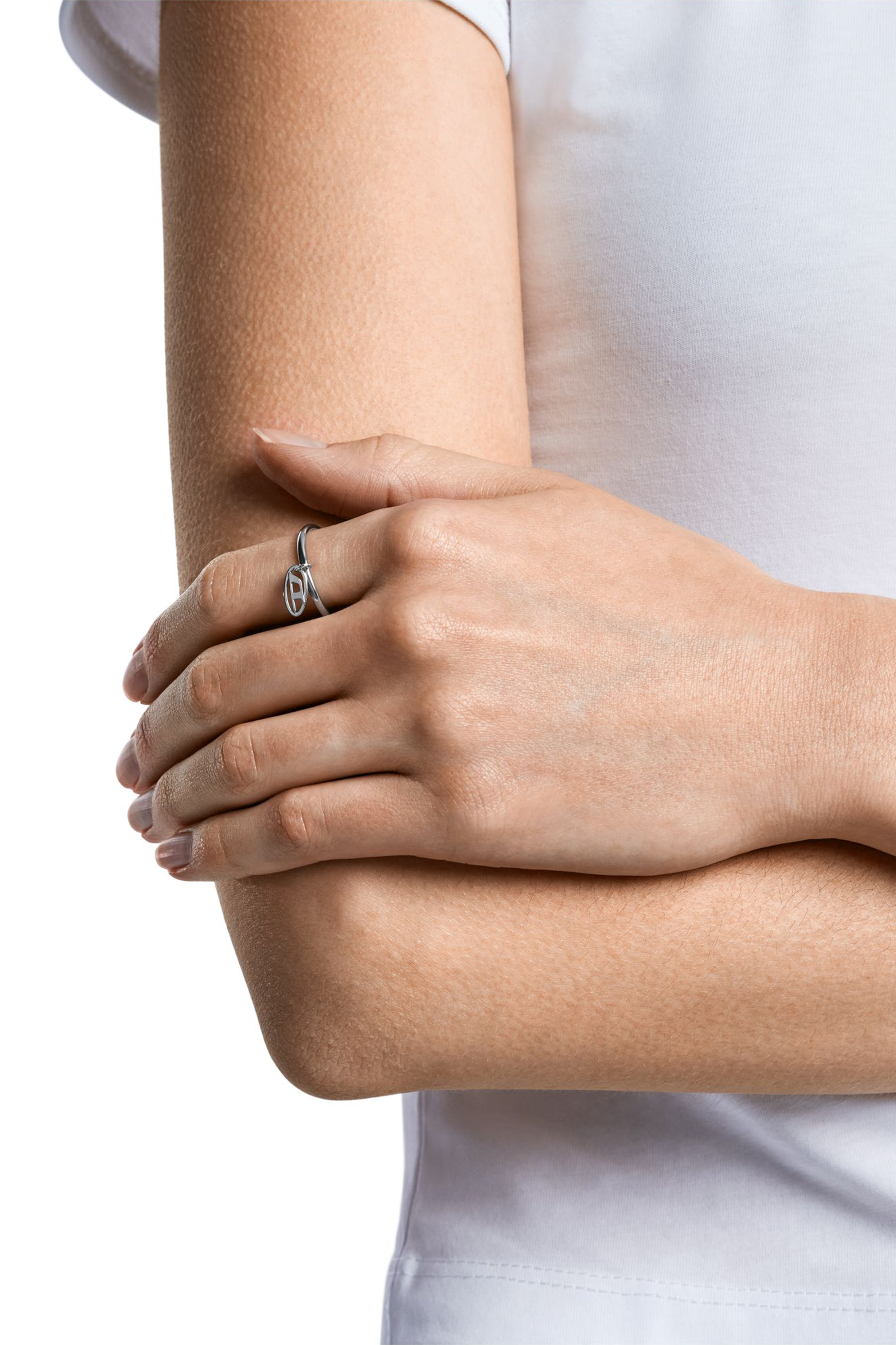 Diesel - DX1603040, Anillo con dijes de acero inoxidable Unisex in Plateado - 3