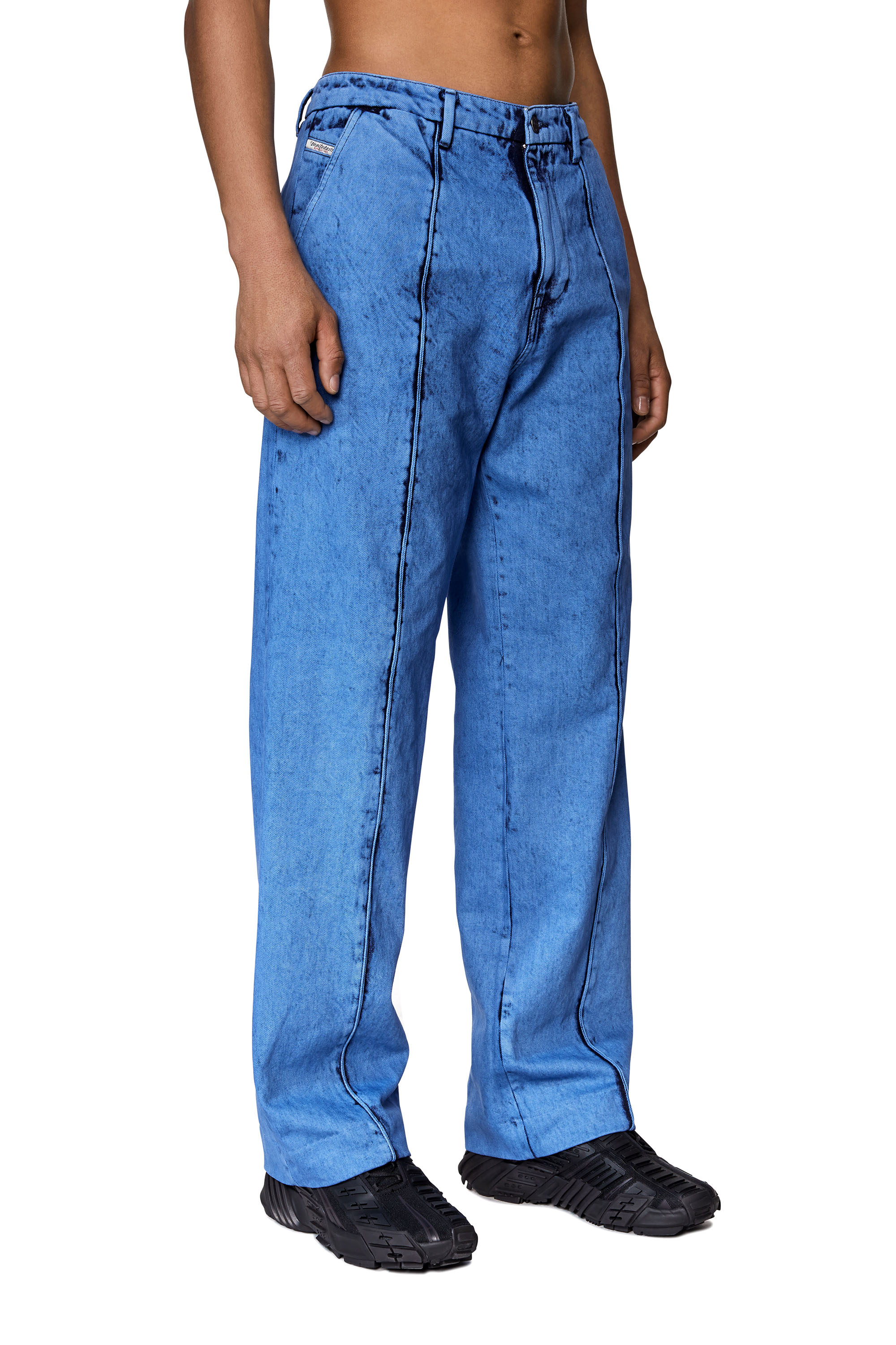 Diesel - D-Chino-Work 0EIAN Straight Jeans, Azul - Image 5