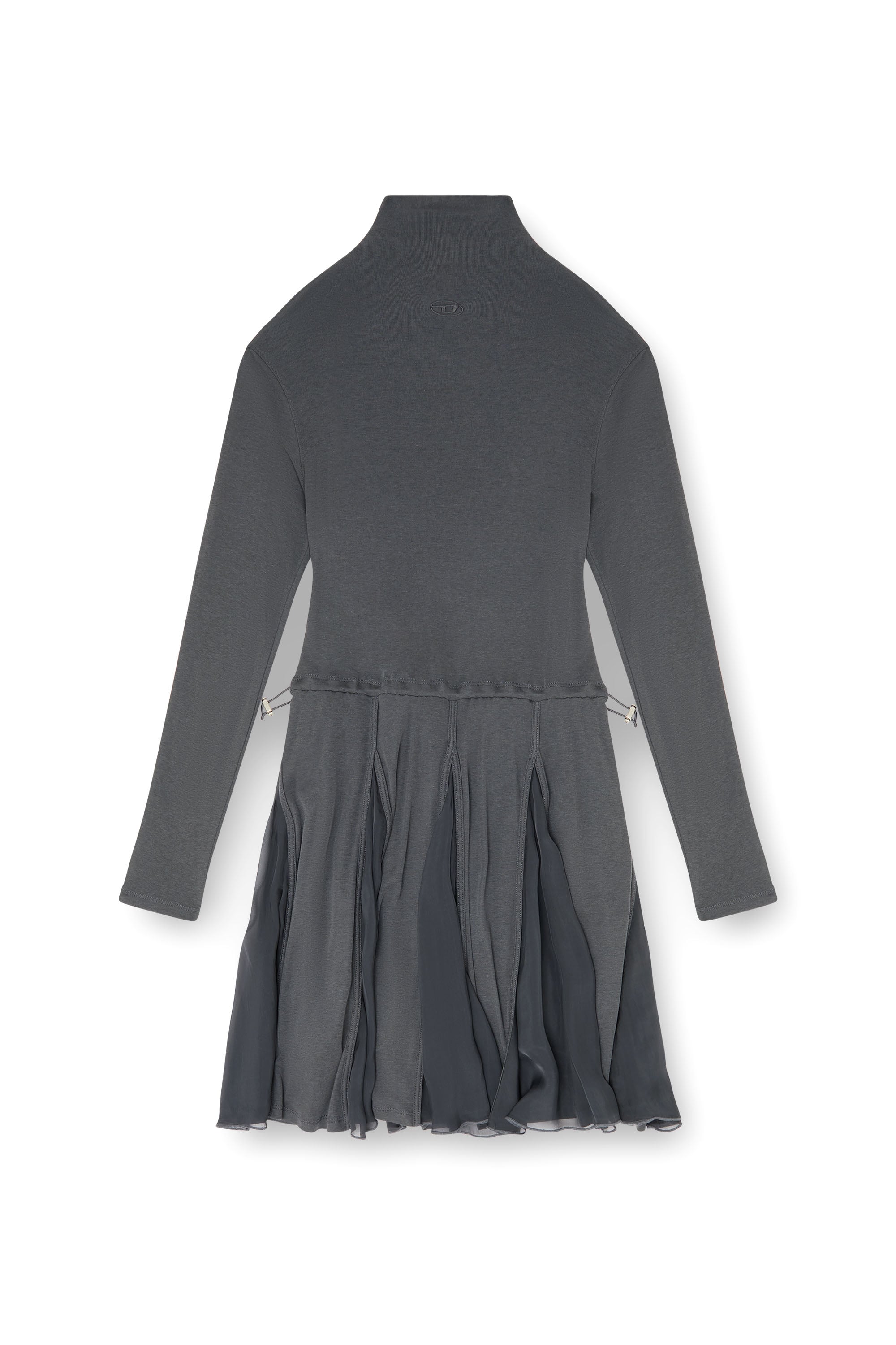Diesel - D-REI, Vestido mini de cuello alto en punto y gasa Mujer in ToBeDefined - 1