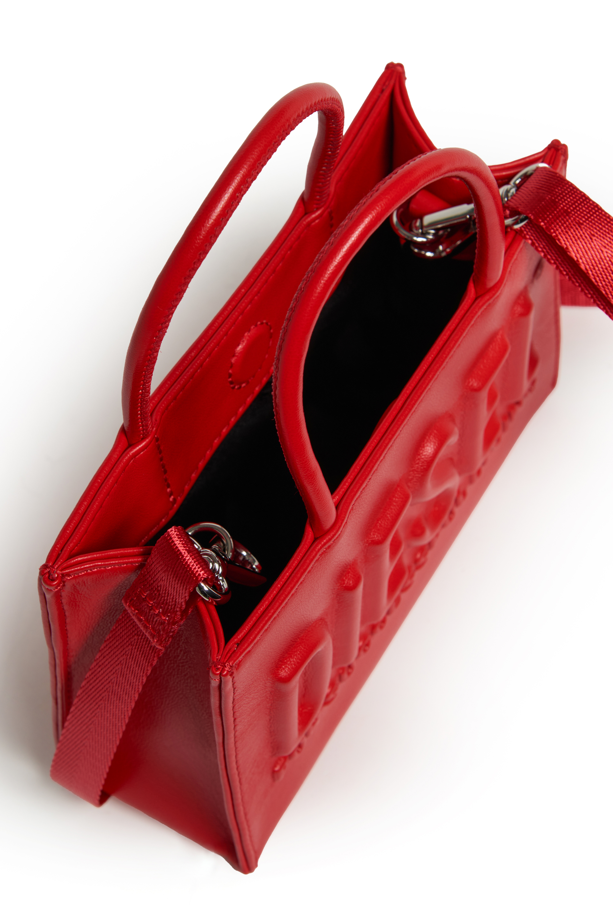 Diesel - DSL 3D MINI BAG, Dsl 3D - Bolsa con asas Mujer in Rojo - 4
