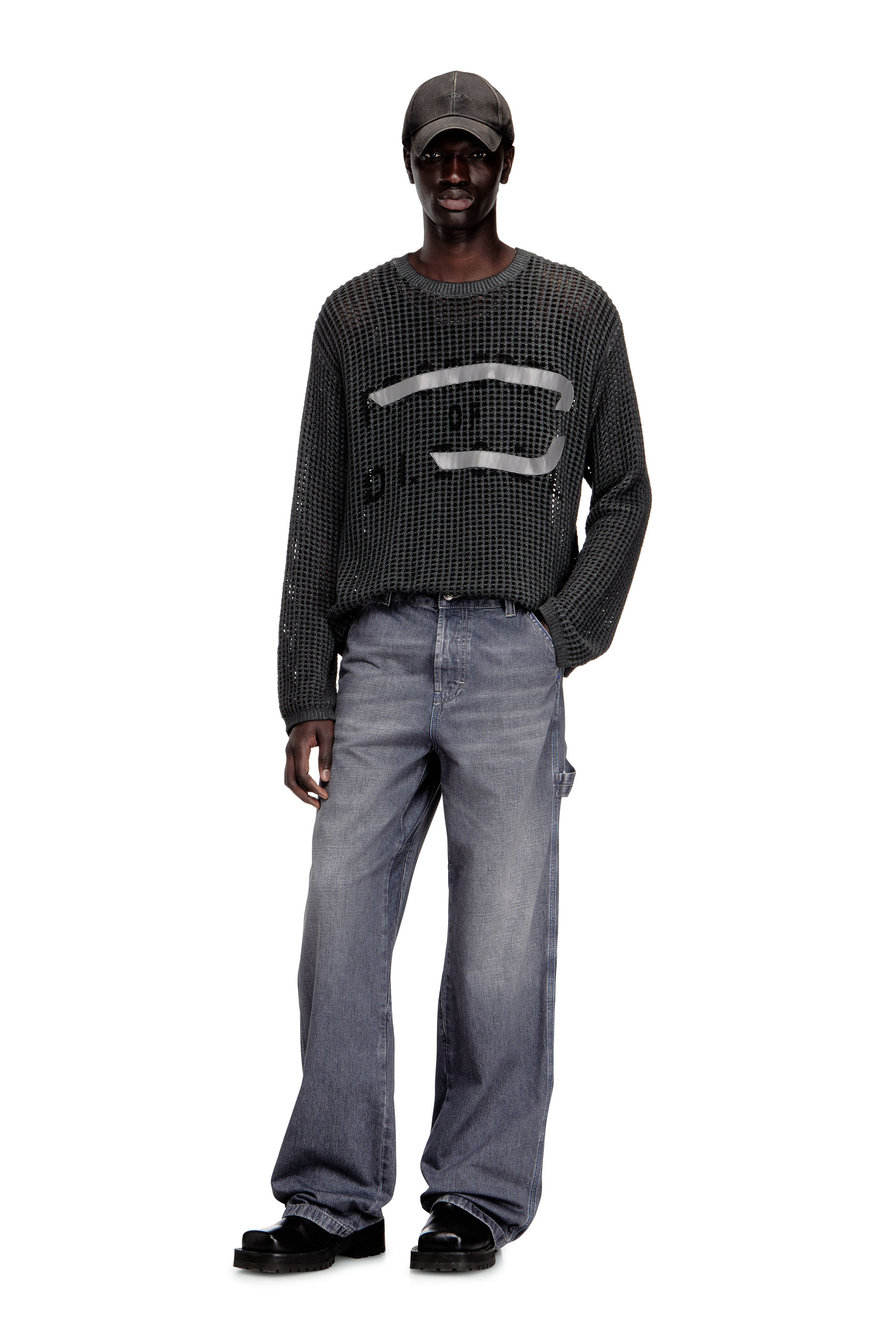 Diesel - Relaxed Jeans D-Livery 09N83 Hombre, Gris - 2
