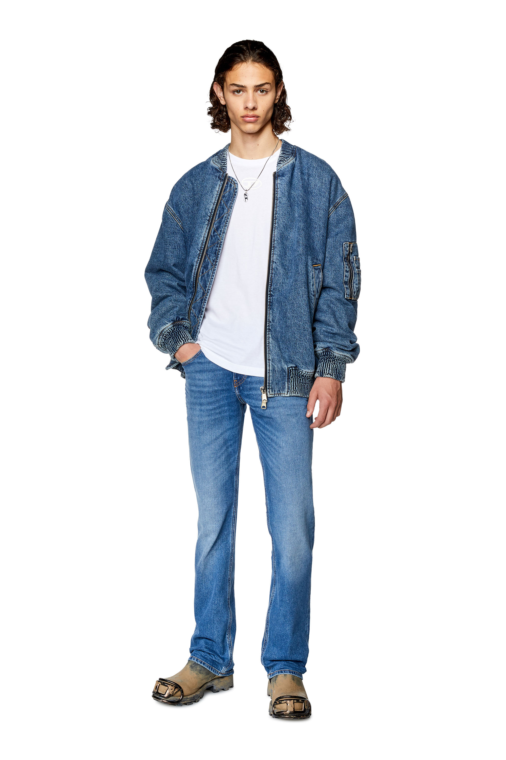 Diesel - Bootcut Jeans 2021 D-Vocs 0ENAT, Azul medio - Image 1