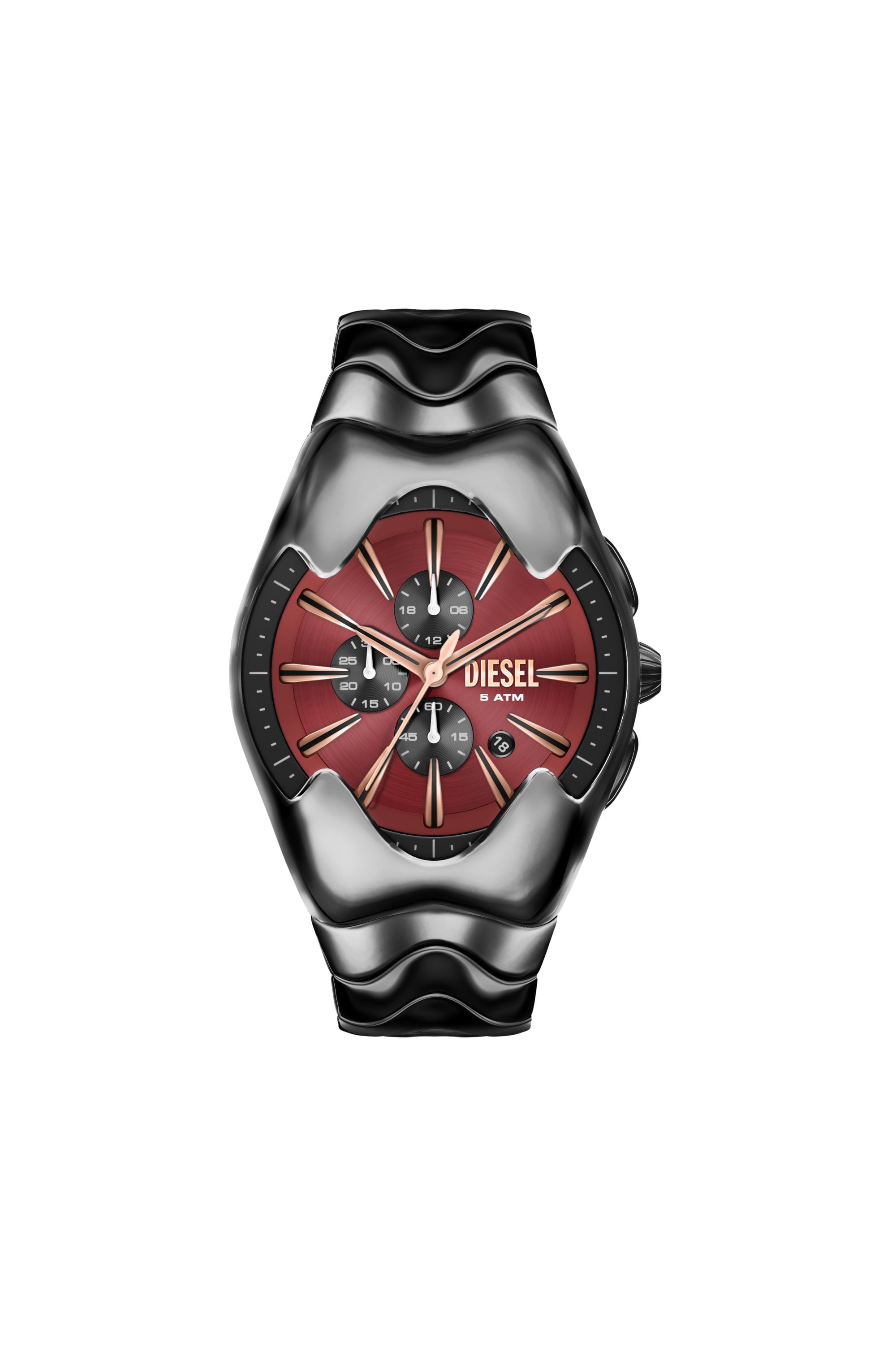 Diesel - DZ4713 WATCH, Reloj Mercurial de acero inoxidable color gunmetal Hombre in Negro - 1