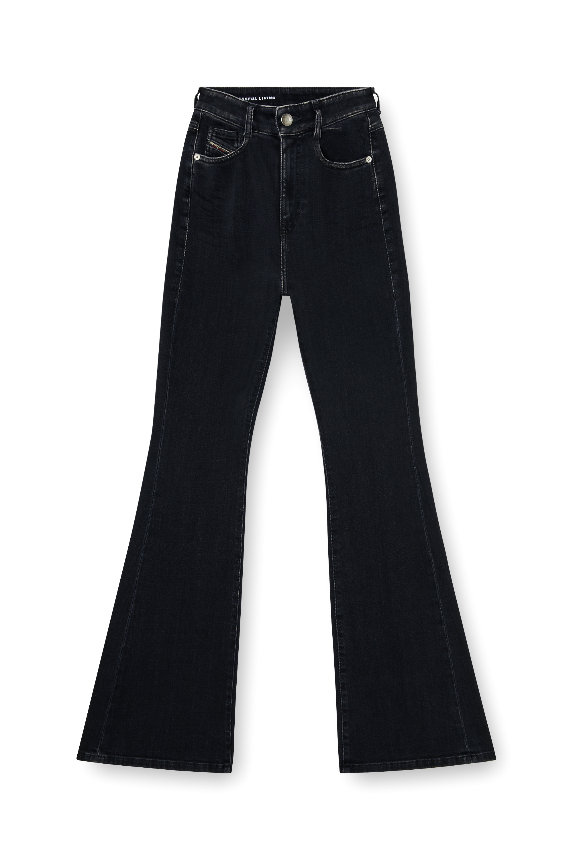 Diesel - Bootcut Jeans 1973 D-Partt 09P75 Mujer, Negro/Gris oscuro - 6