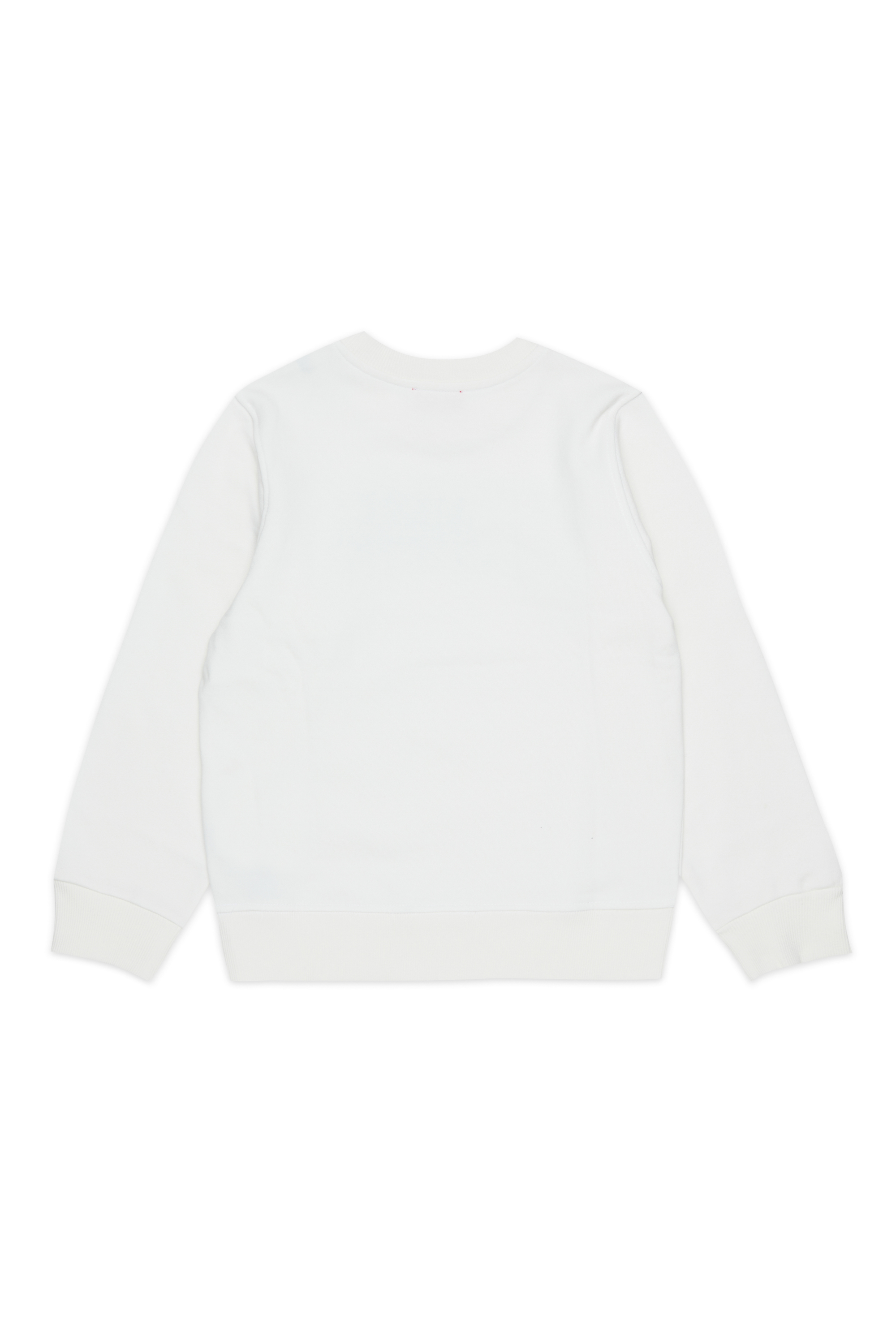 Diesel - SLOMIX, Sudadera con logo efecto desgastado Hombre in Blanco - 2