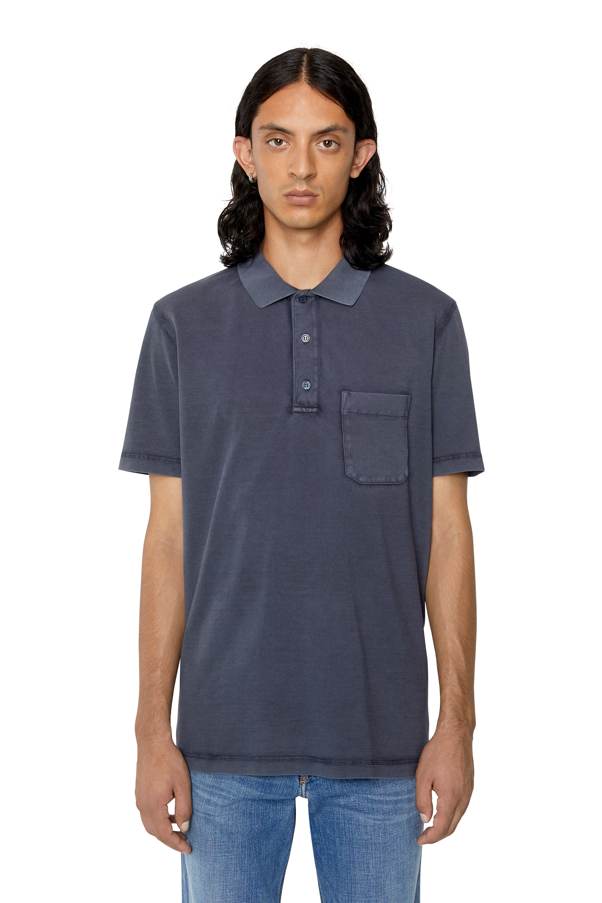 Diesel - T-POLO-WORKY-DOV-PE, Azul Oscuro - Image 2