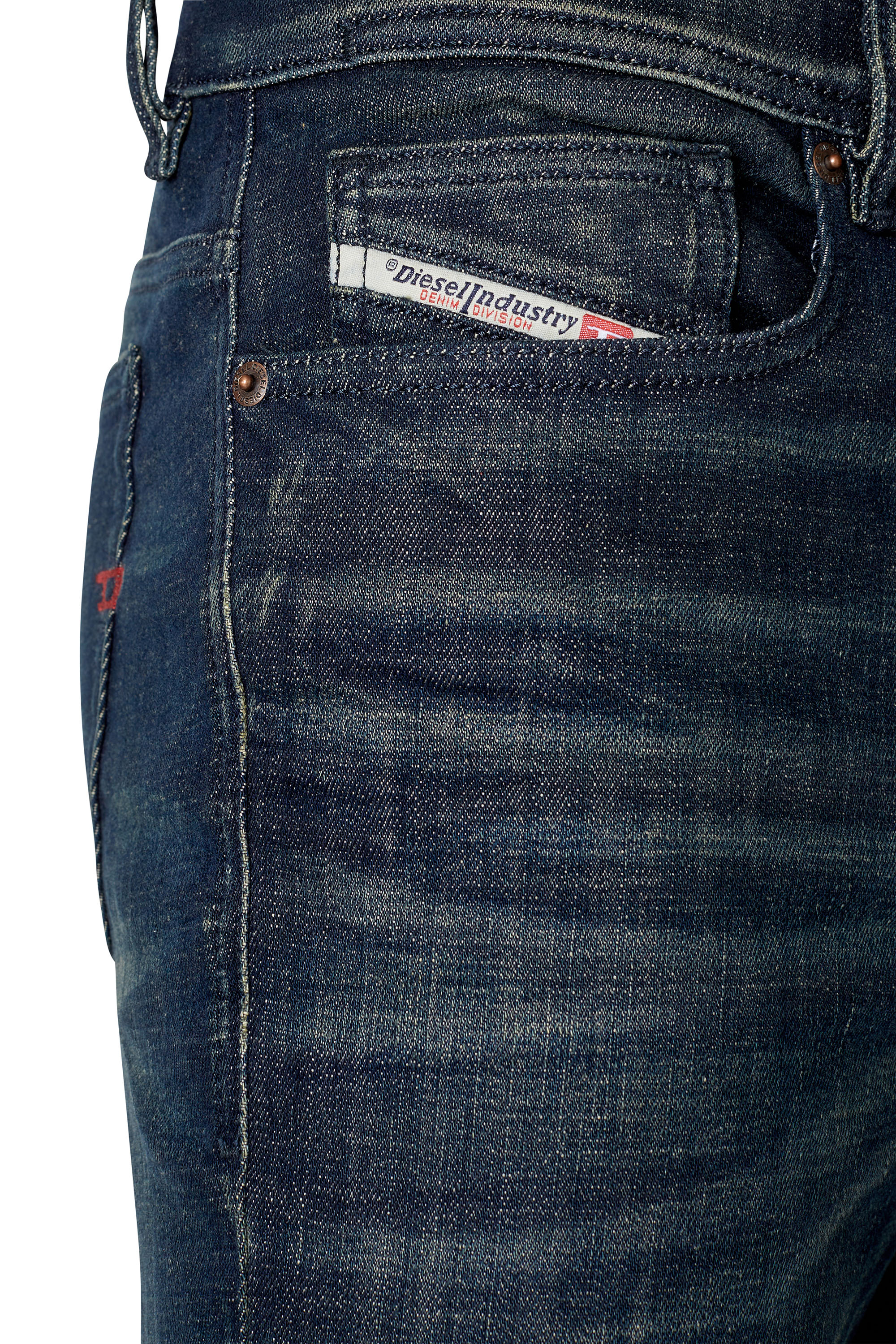 Diesel - 1983 D-Amny 09D90 Skinny Jeans, Azul Oscuro - Image 3