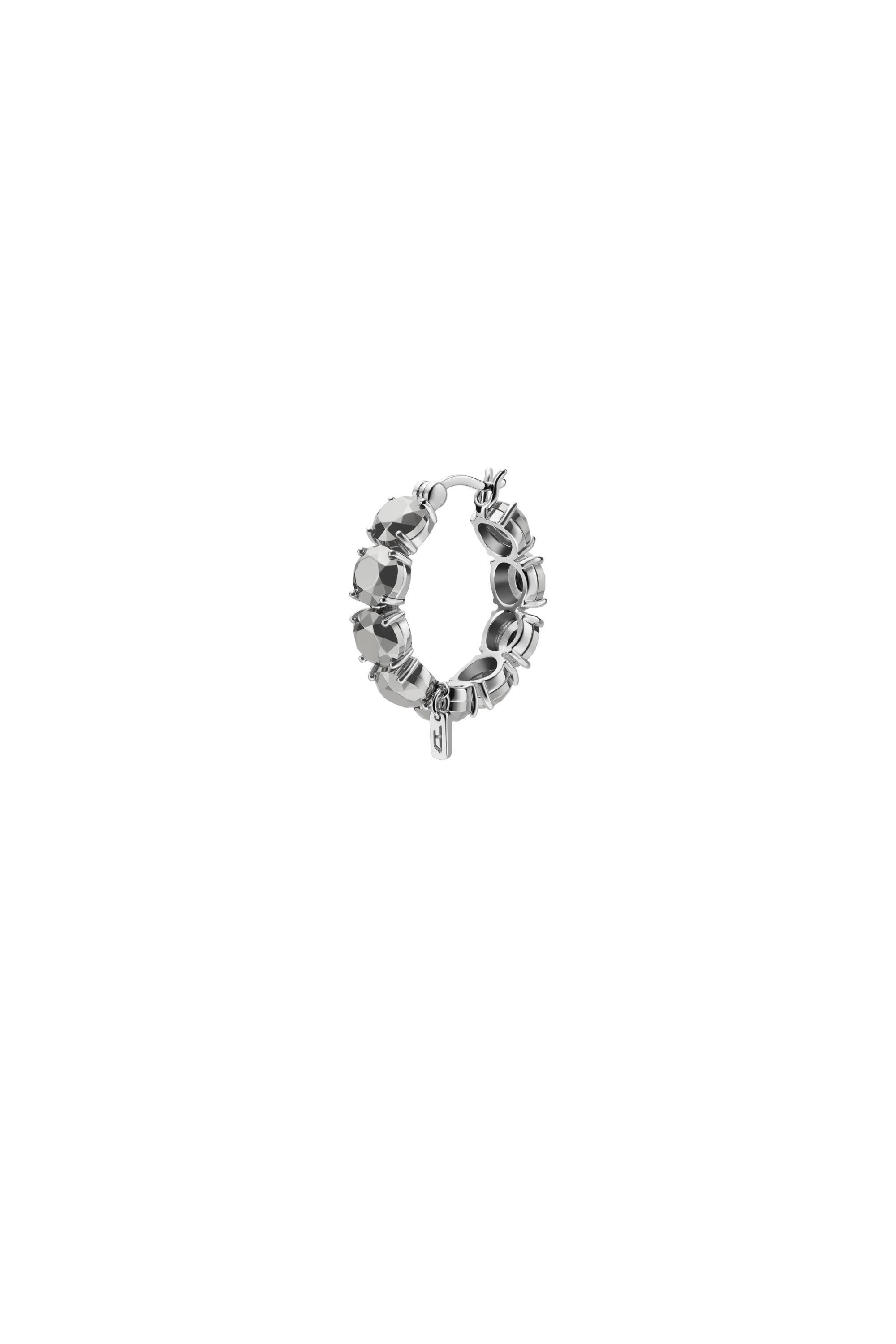 Diesel - DL1357040 STERLING SILVER JEWEL, Pendiente de aro de plata esterlina Unisex in Plateado - 1